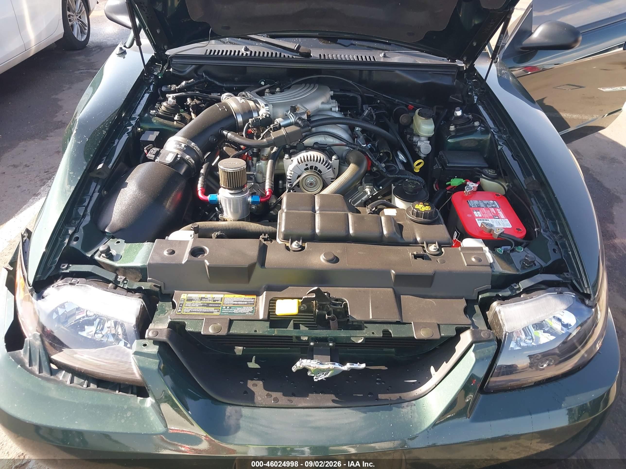 2001 Ford Mustang Gt Green vin: 1FAFP42X21F208196