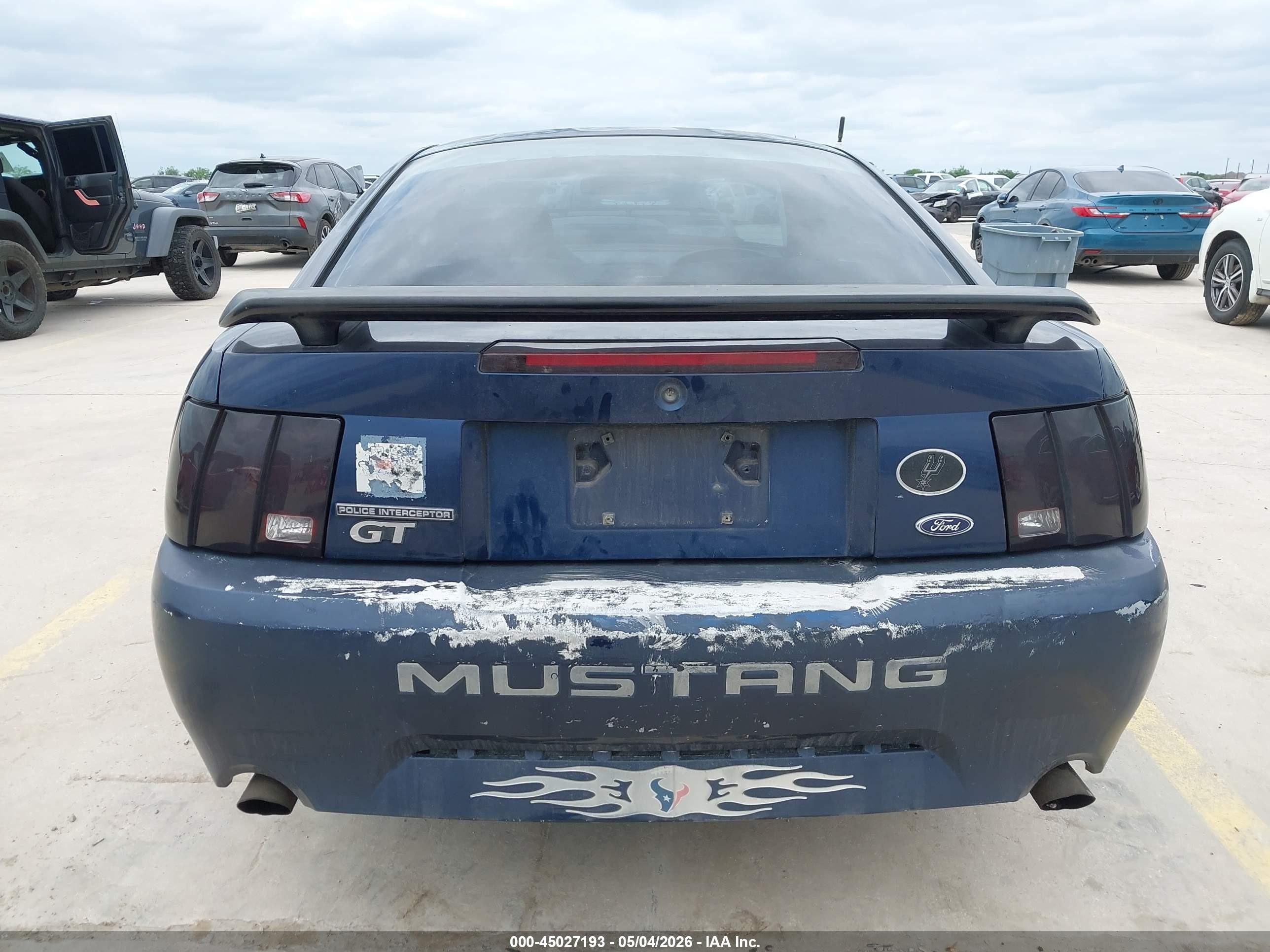 2002 Ford Mustang Gt Dark Blue vin: 1FAFP42X22F211889