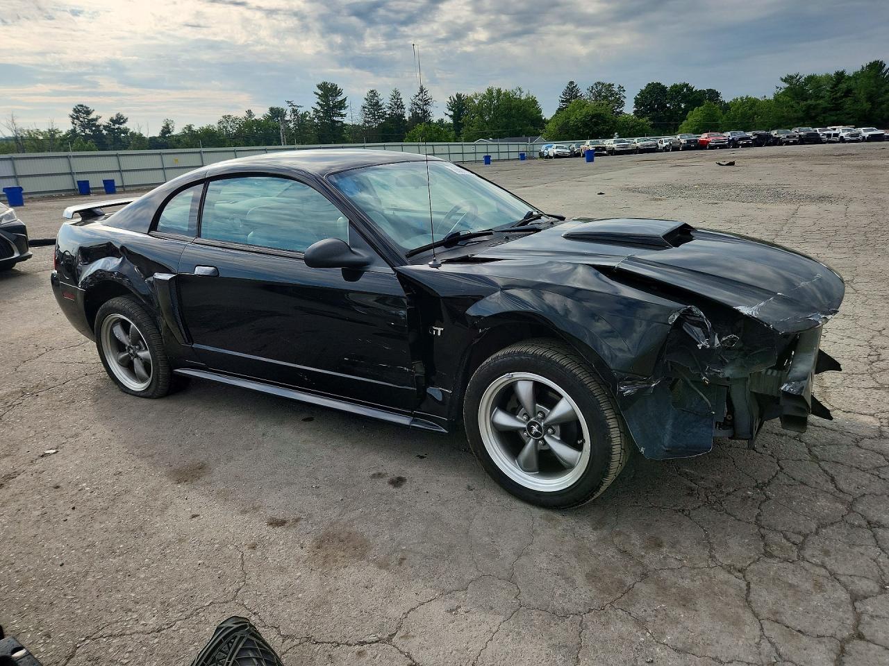 2003 Ford Mustang Gt Black vin: 1FAFP42X23F307247