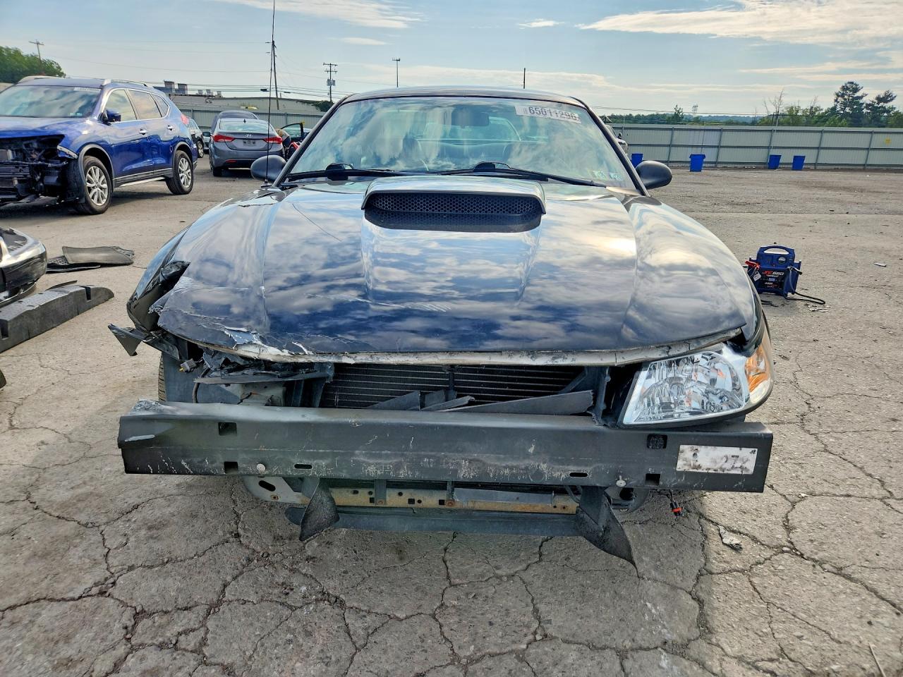 2003 Ford Mustang Gt Black vin: 1FAFP42X23F307247