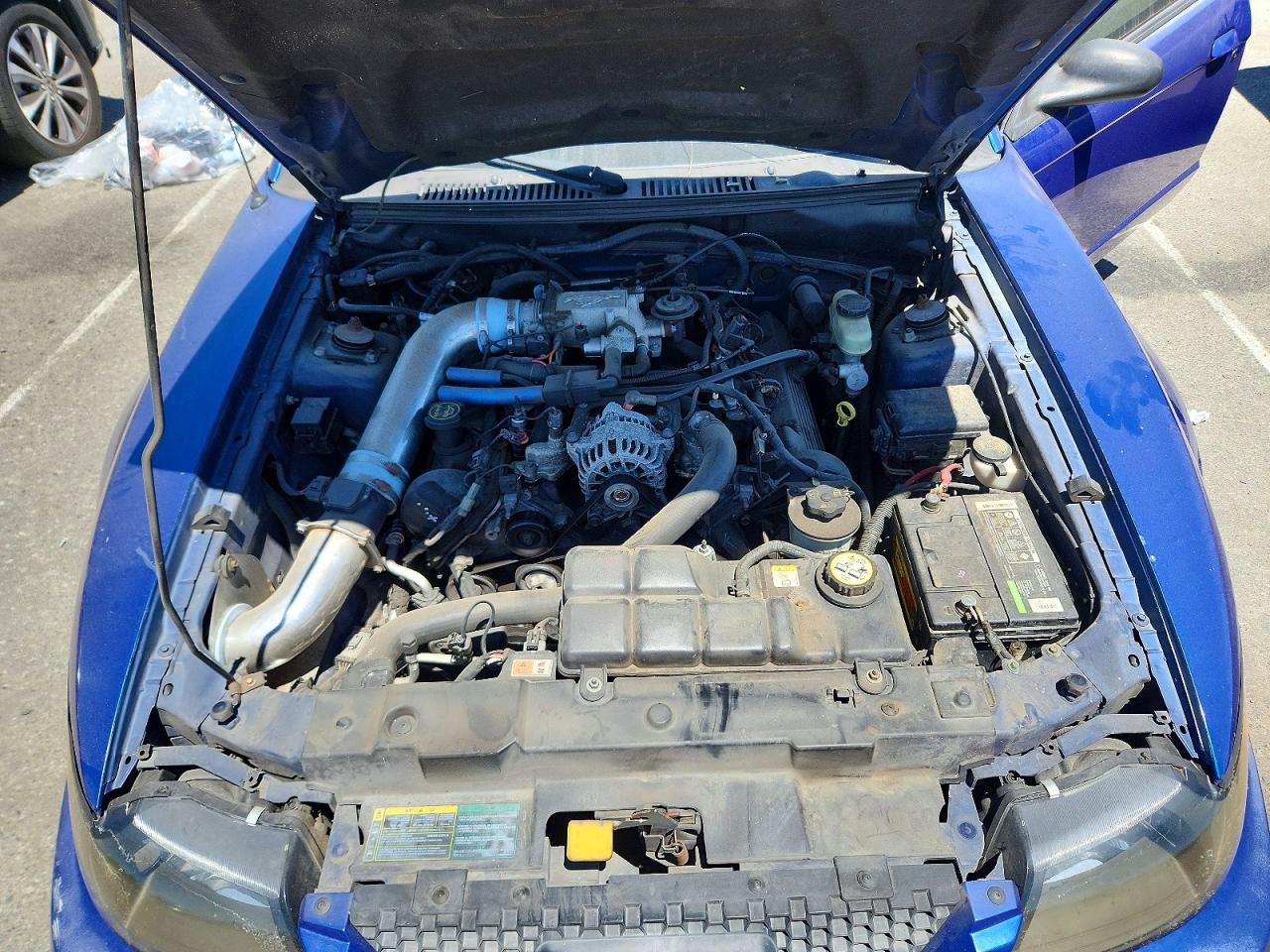 2003 Ford Mustang Gt Blue vin: 1FAFP42X23F354536