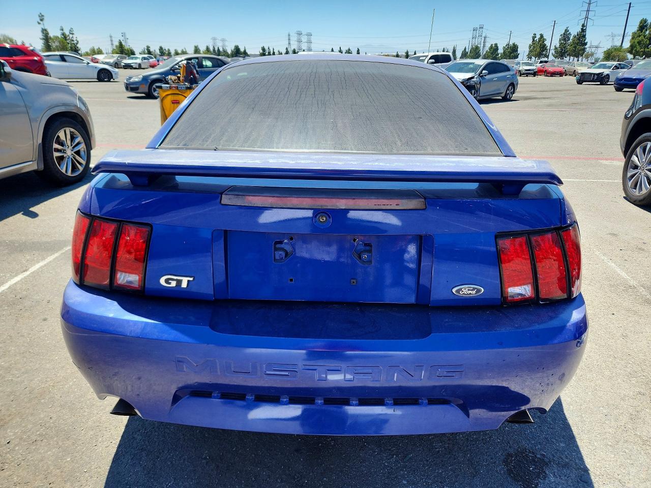 2003 Ford Mustang Gt Blue vin: 1FAFP42X23F354536