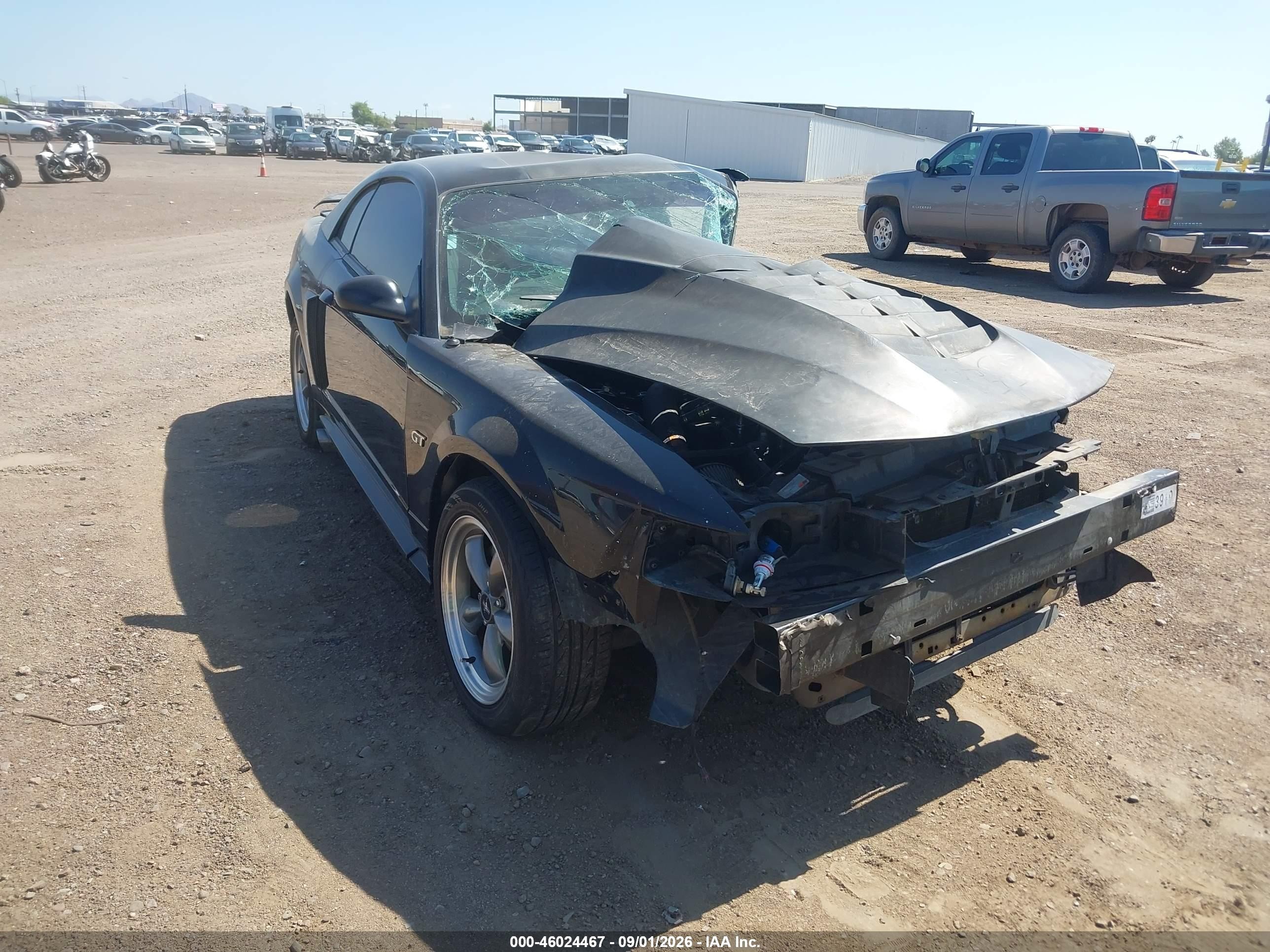 2003 Ford Mustang Gt Black vin: 1FAFP42X23F357386