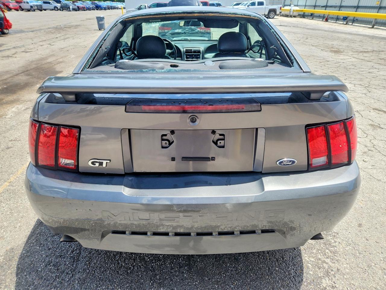 2003 Ford Mustang Gt Серый vin: 1FAFP42X23F428666