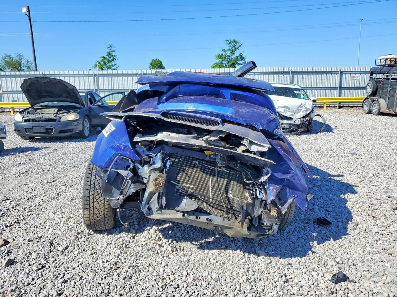 2003 Ford Mustang Gt Blue vin: 1FAFP42X23F446052