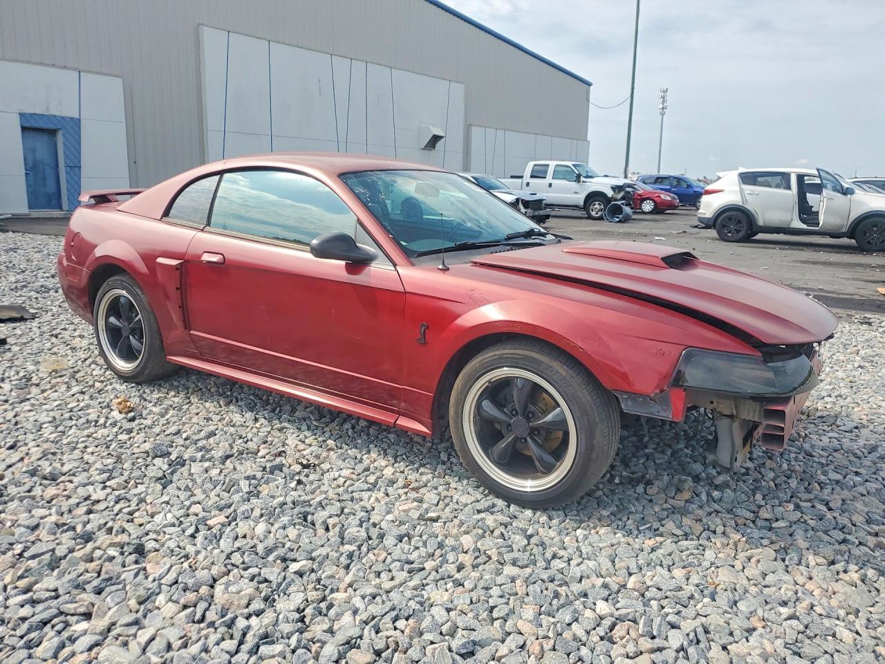 2004 Ford Mustang Gt Maroon vin: 1FAFP42X24F101797