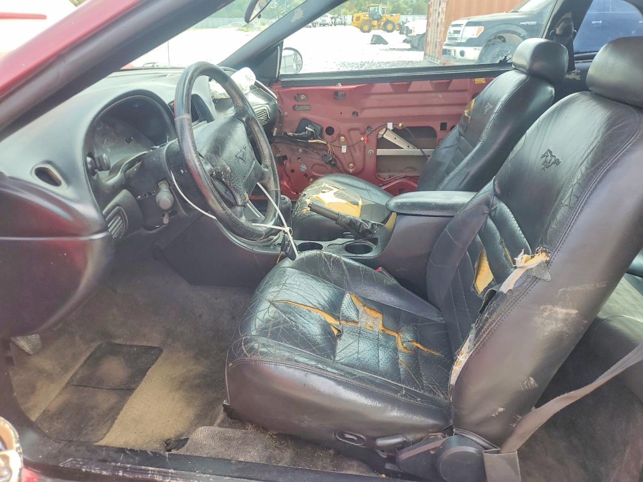 2004 Ford Mustang Gt Maroon vin: 1FAFP42X24F101797
