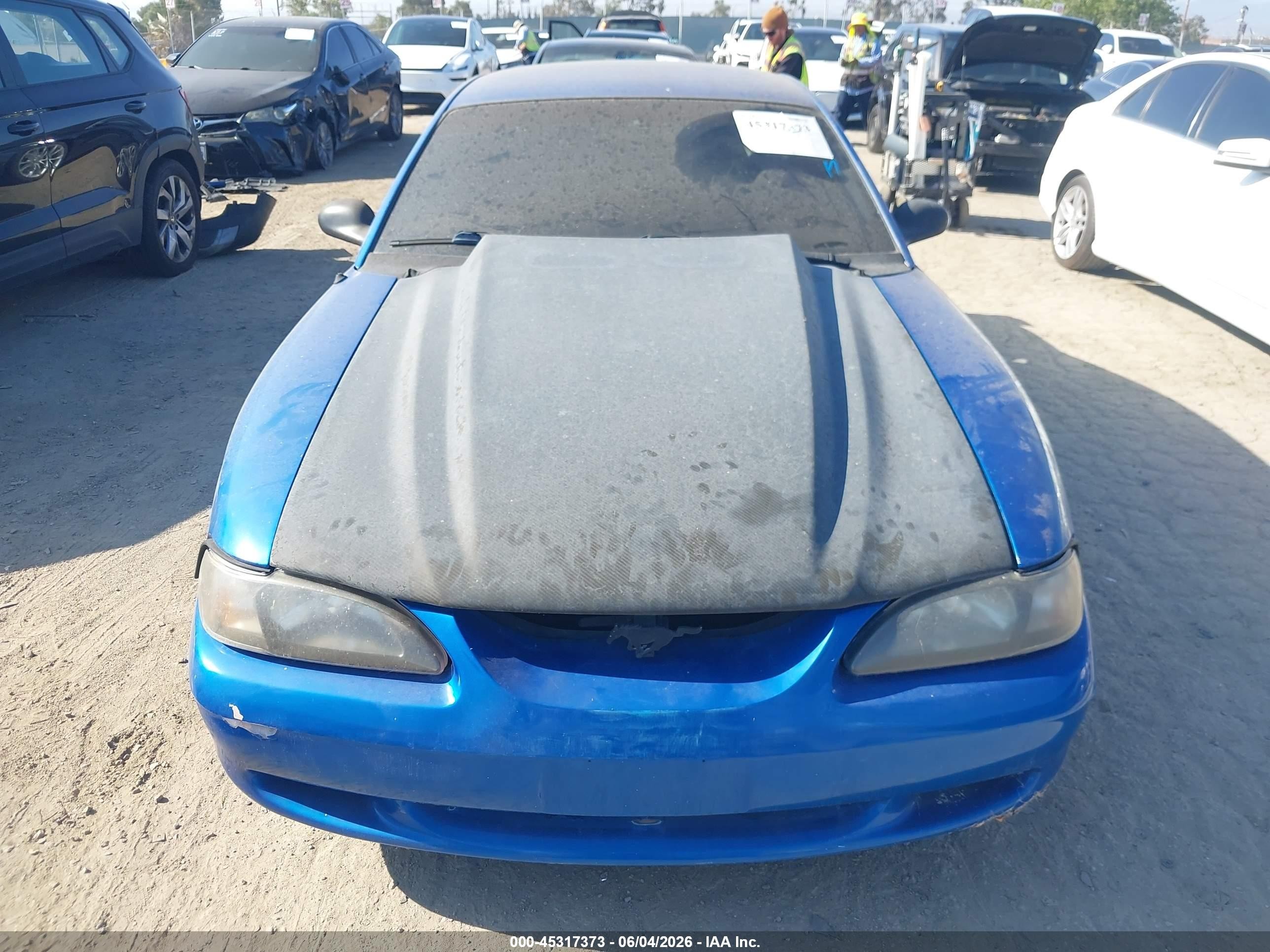 1998 Ford Mustang Gt Blue vin: 1FAFP42X2WF103682