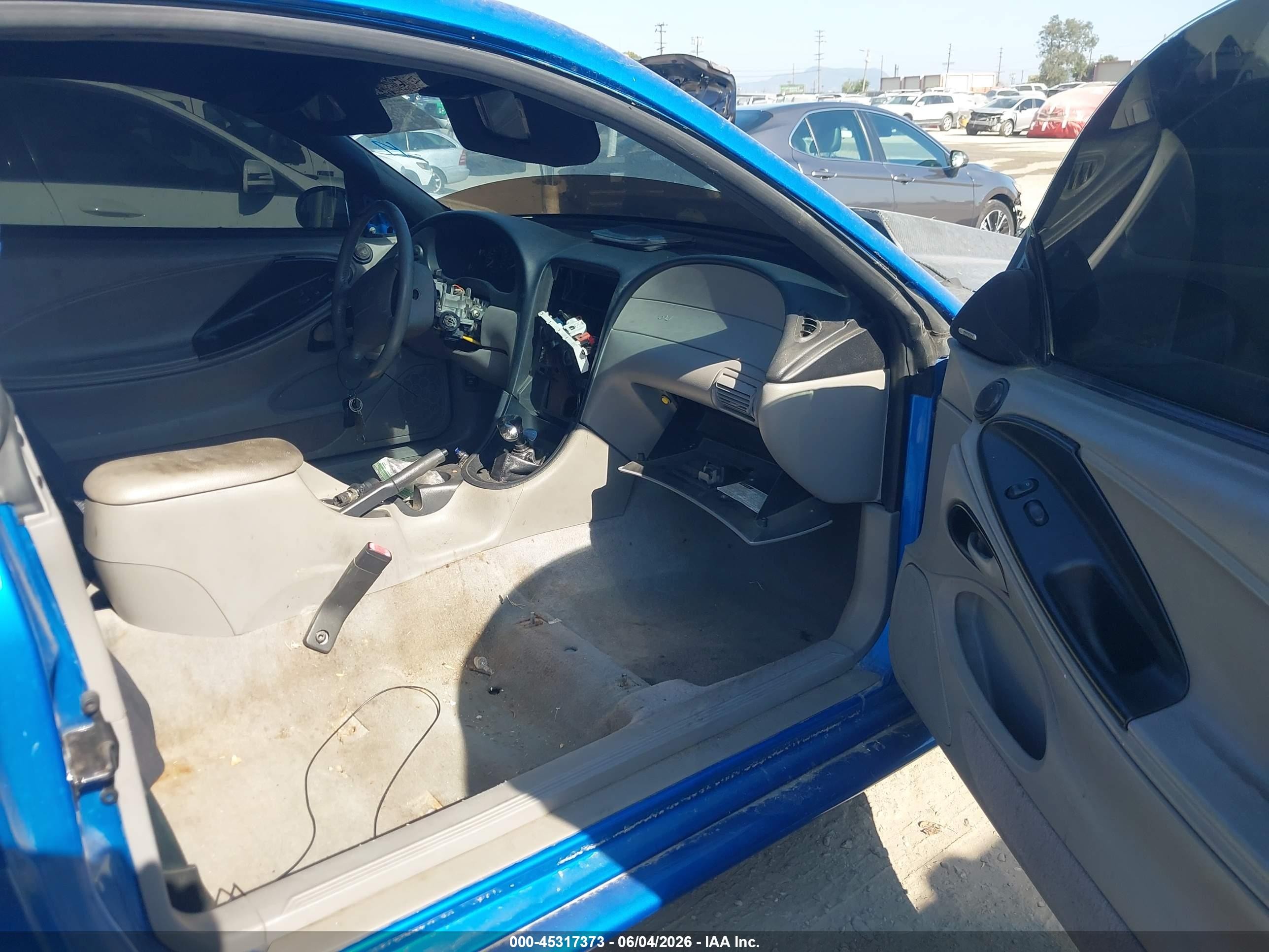 1998 Ford Mustang Gt Blue vin: 1FAFP42X2WF103682