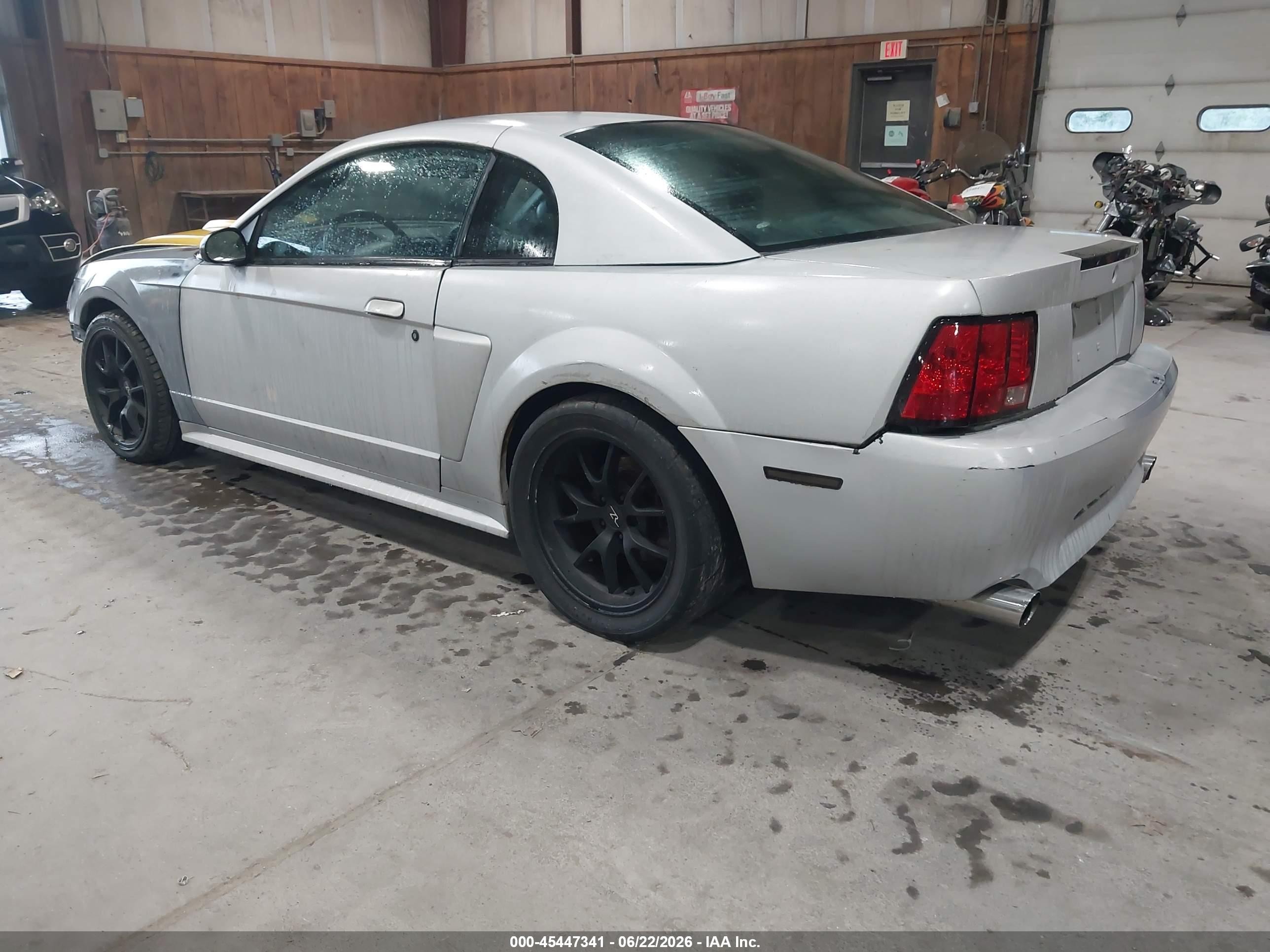 2003 Ford Mustang Gt Silver vin: 1FAFP42X33F325854