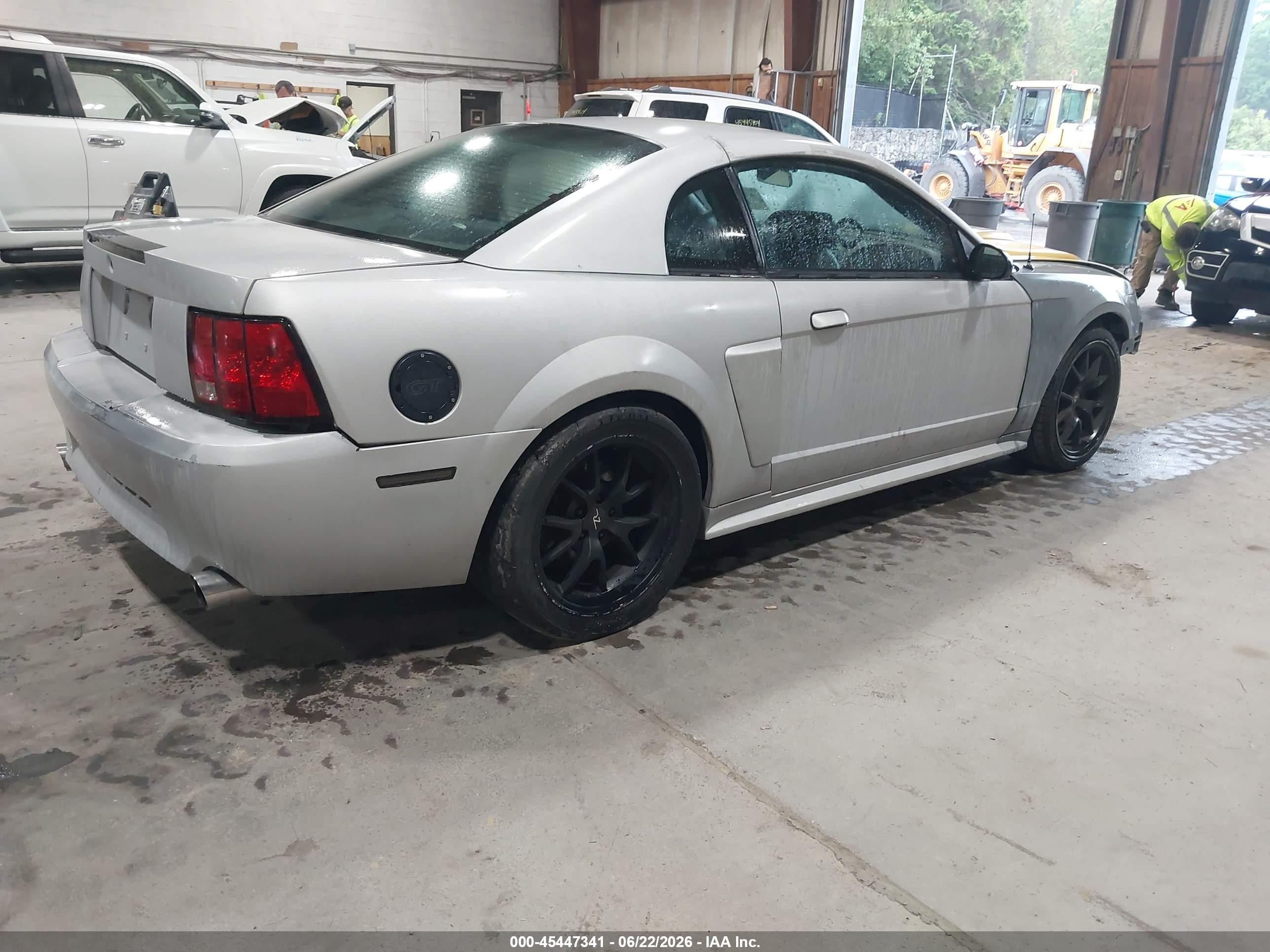 2003 Ford Mustang Gt Silver vin: 1FAFP42X33F325854