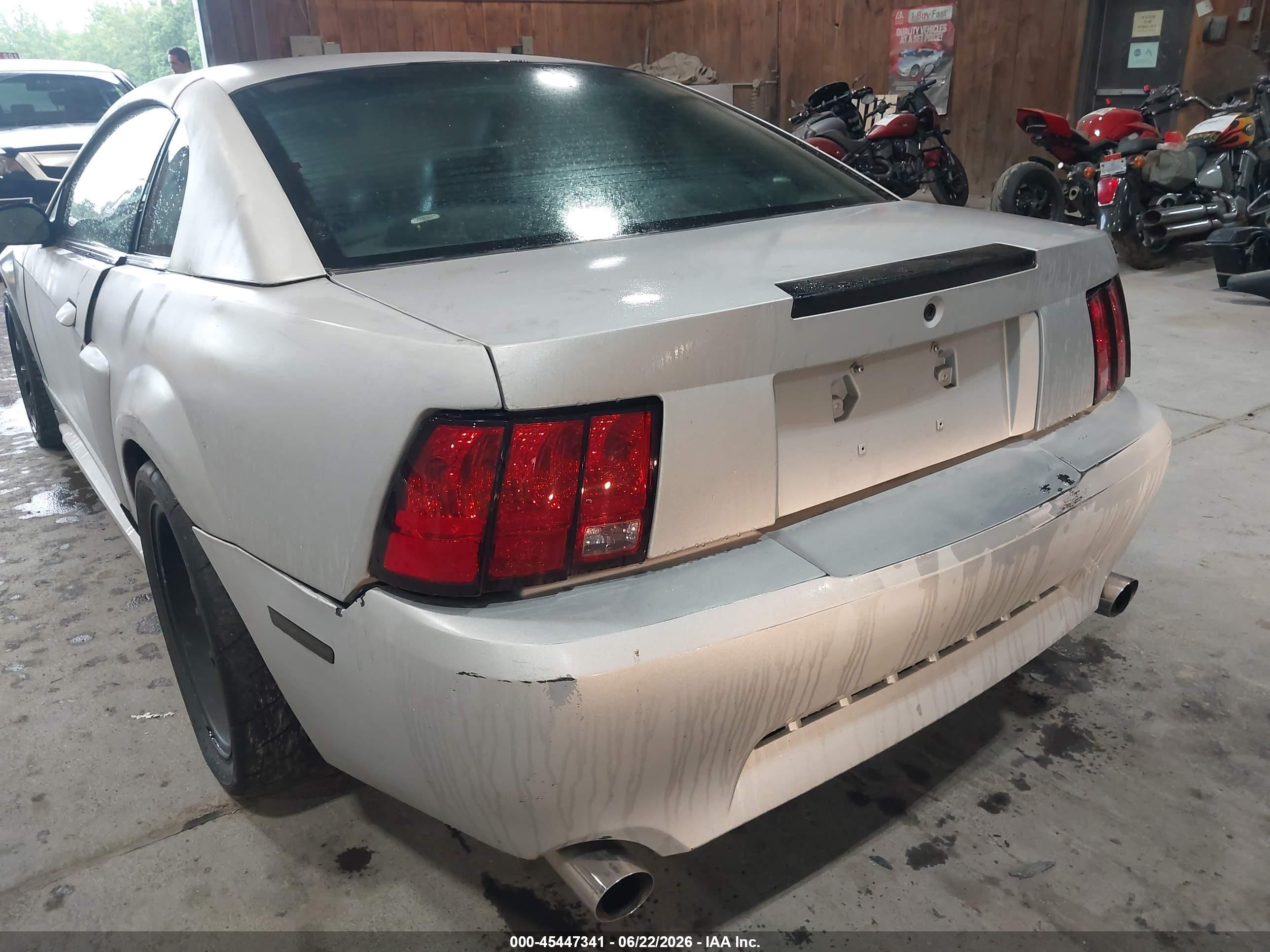 2003 Ford Mustang Gt Silver vin: 1FAFP42X33F325854