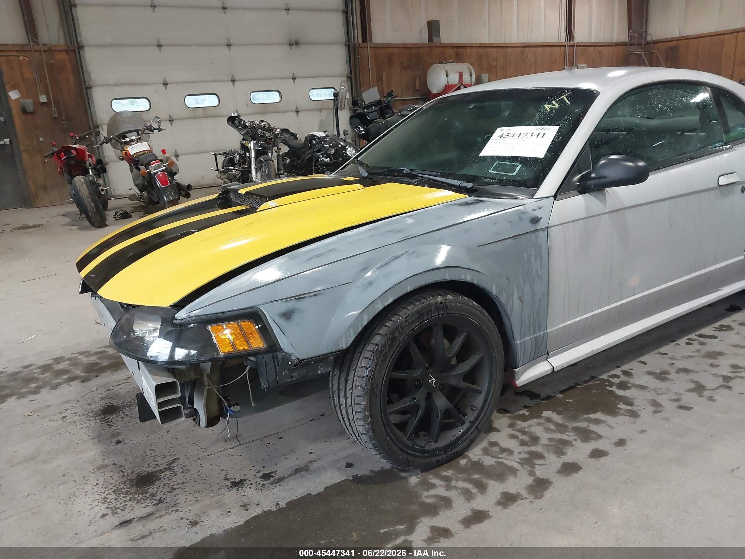 2003 Ford Mustang Gt Silver vin: 1FAFP42X33F325854