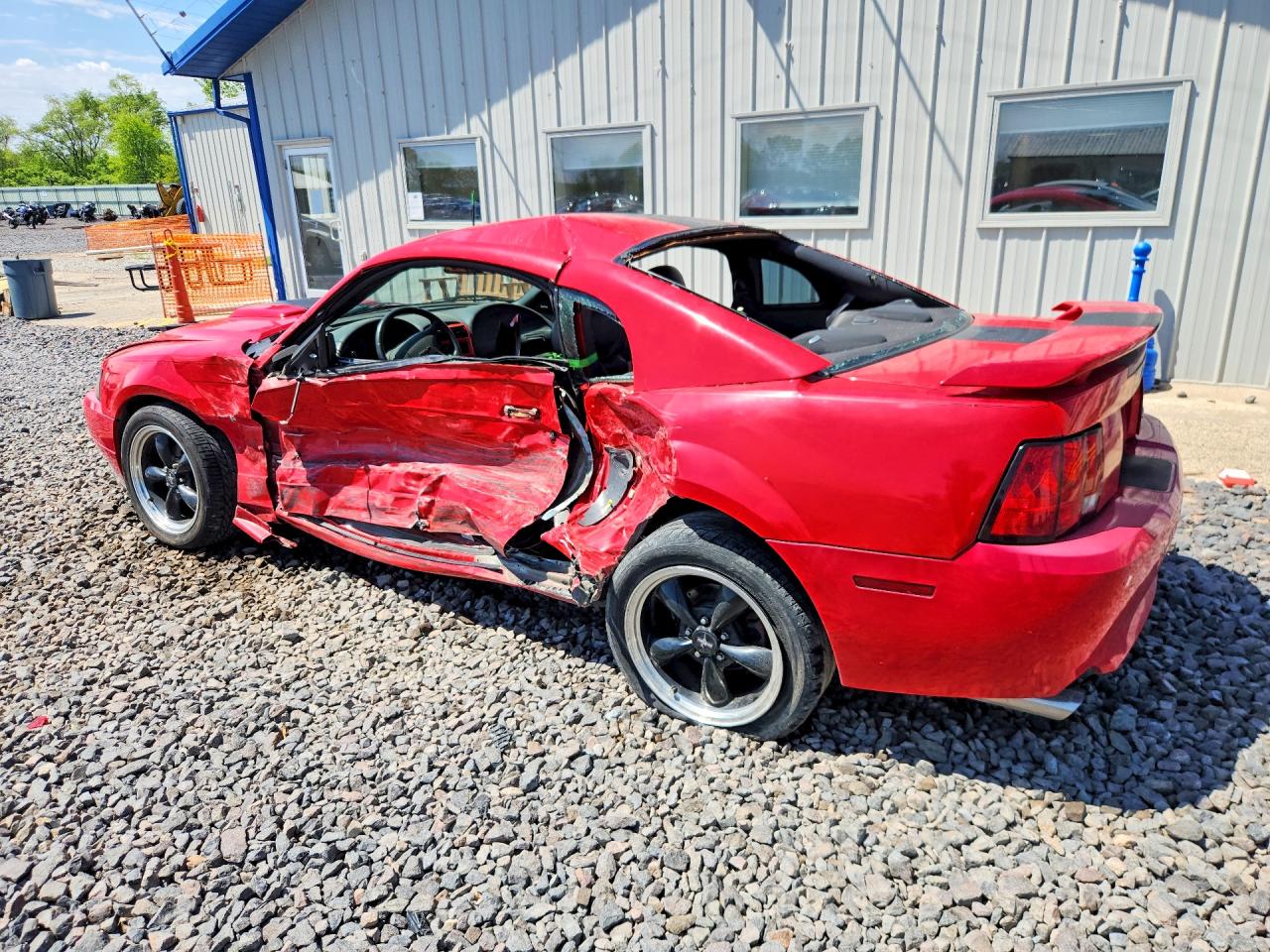 2003 Ford Mustang Gt Red vin: 1FAFP42X33F432046