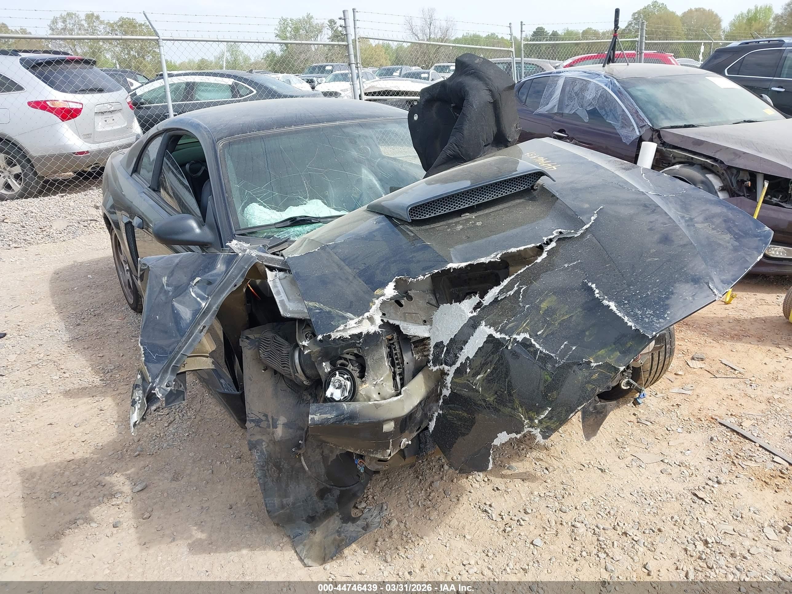 2004 Ford Mustang Gt Черный vin: 1FAFP42X34F104725