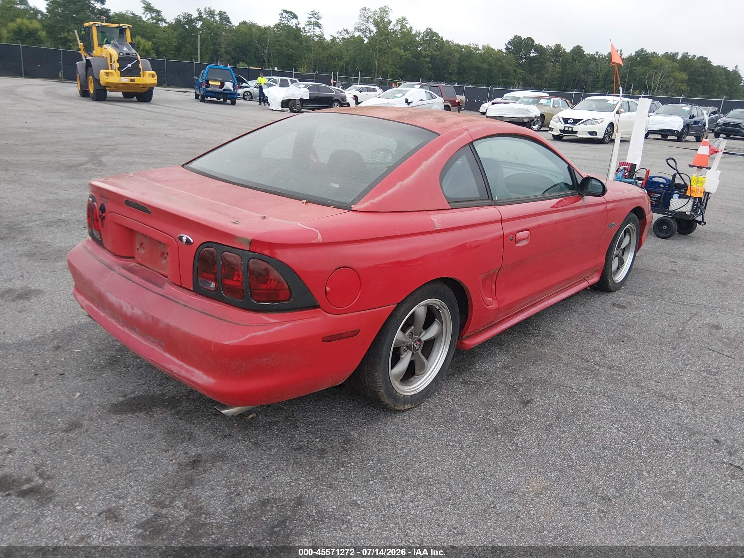 1998 Ford Mustang Gt Red vin: 1FAFP42X3WF136724