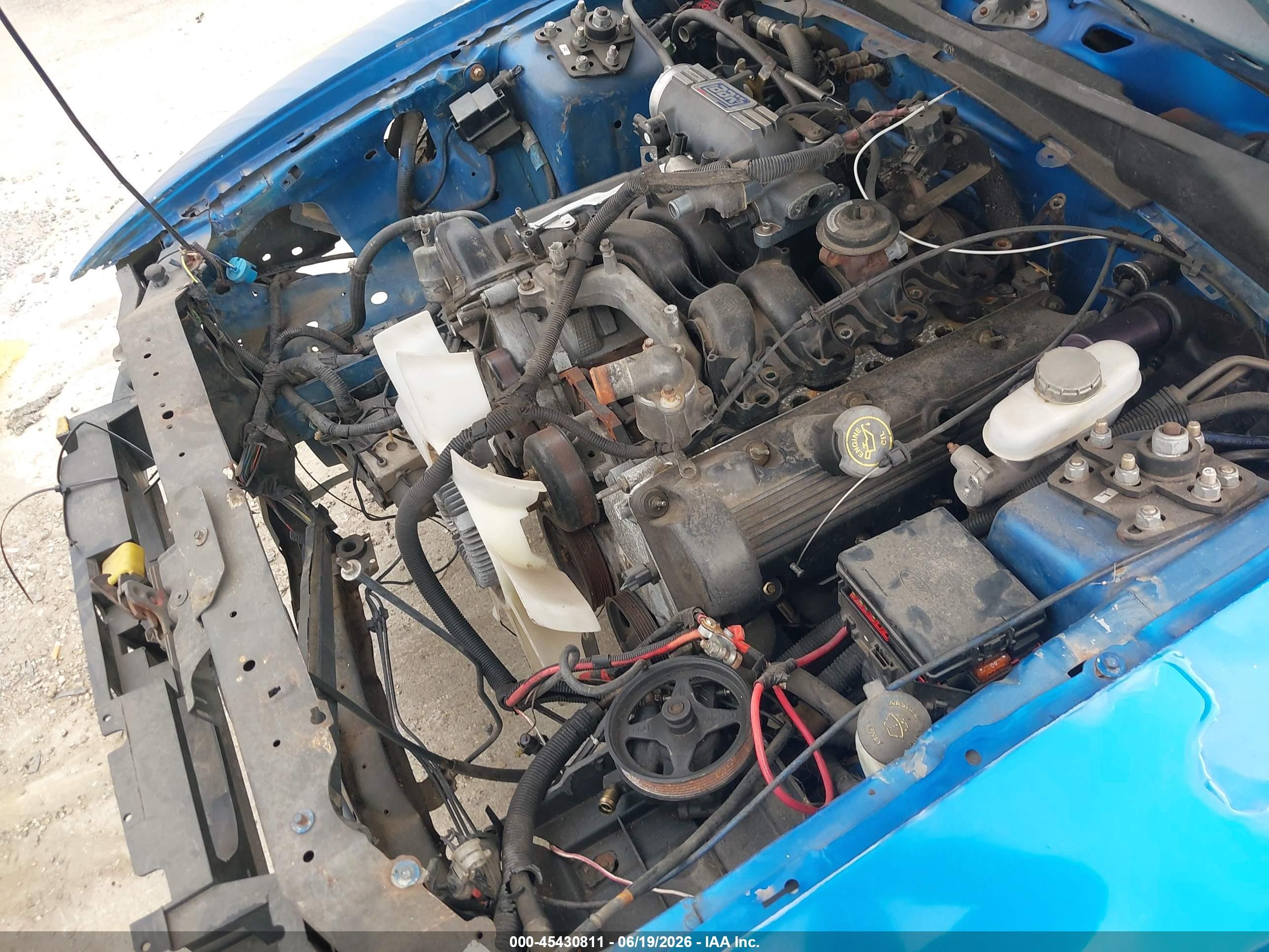 2000 Ford Mustang Gt Blue vin: 1FAFP42X3YF156975