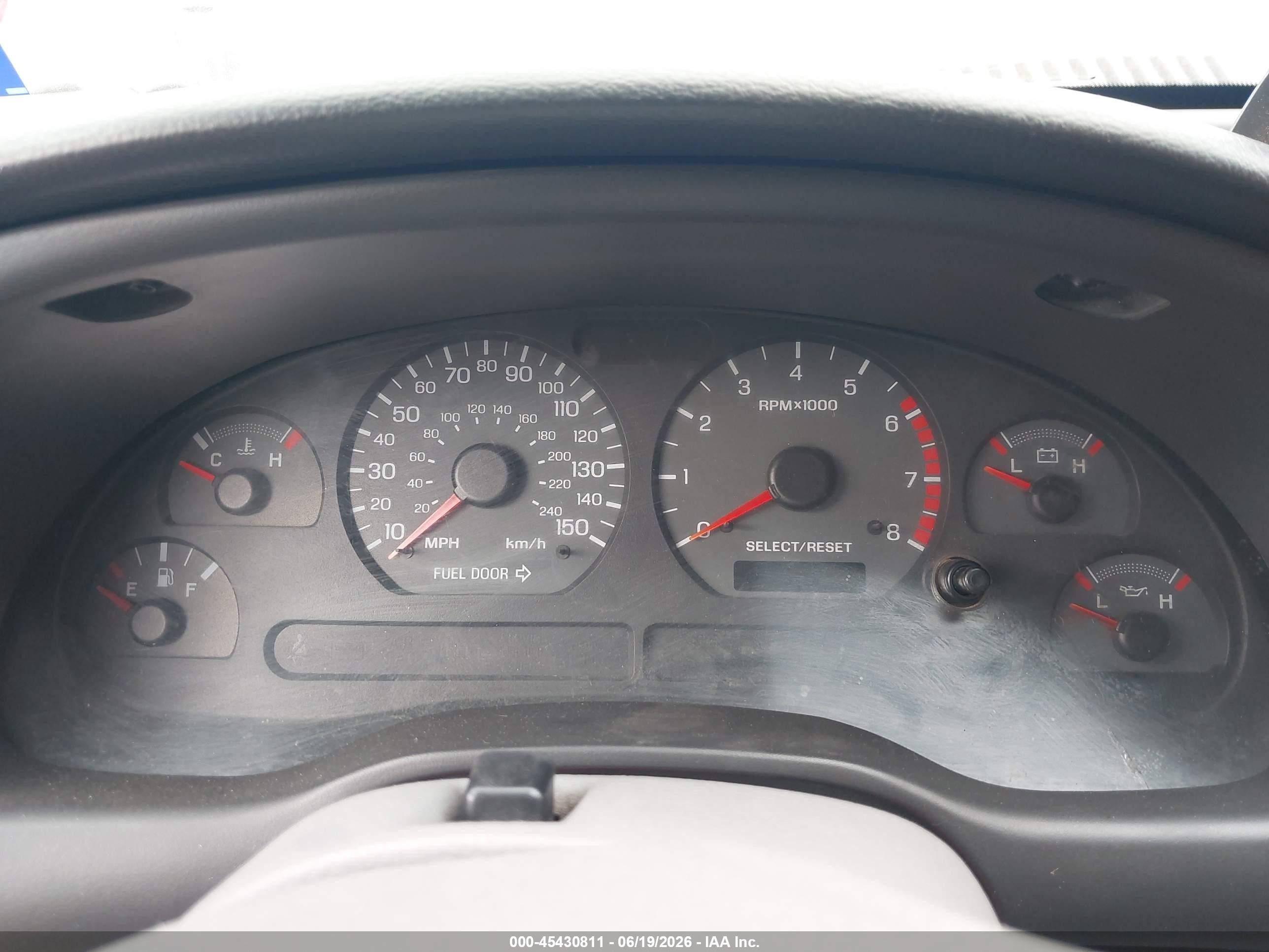 2000 Ford Mustang Gt Blue vin: 1FAFP42X3YF156975