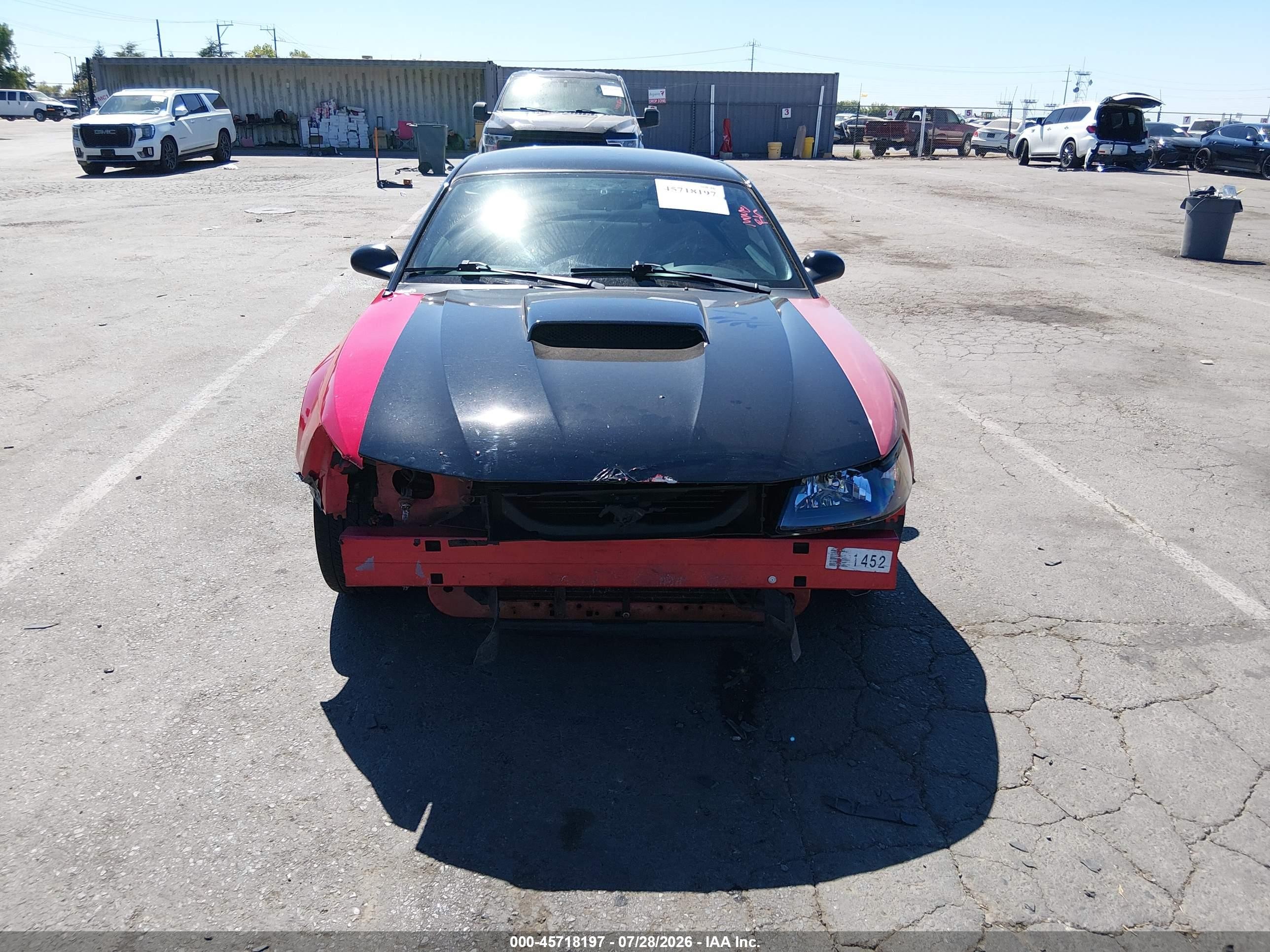 2000 Ford Mustang Gt Red vin: 1FAFP42X3YF278638