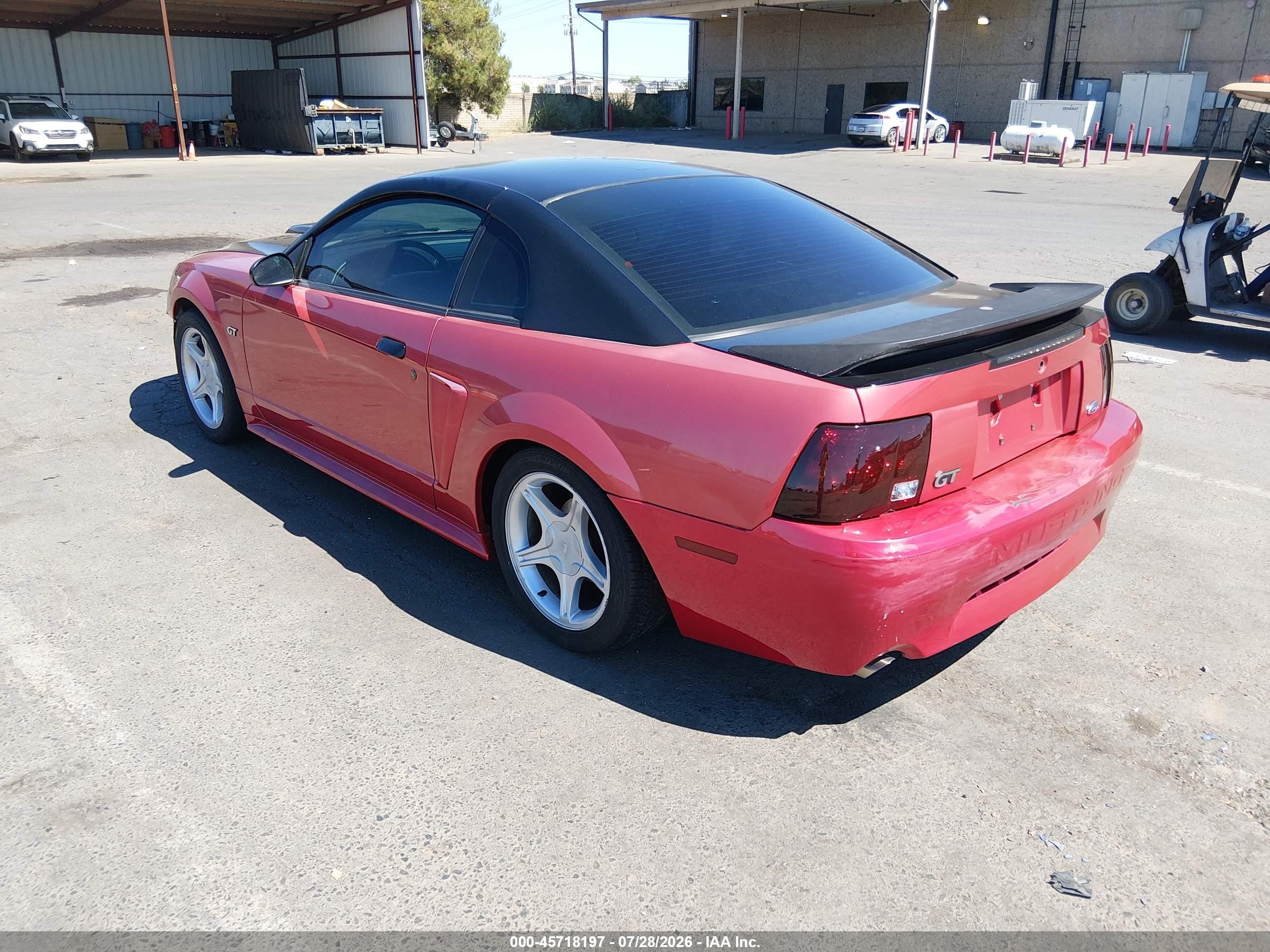 2000 Ford Mustang Gt Red vin: 1FAFP42X3YF278638