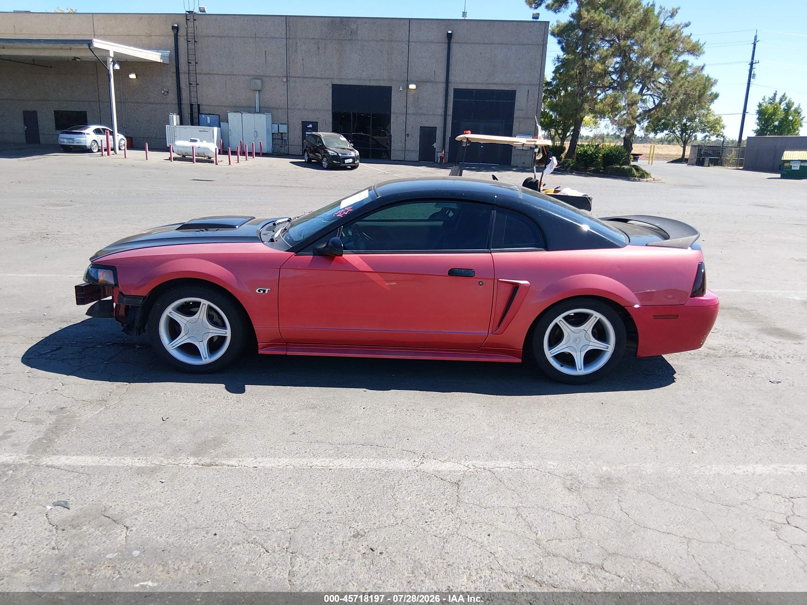 2000 Ford Mustang Gt Red vin: 1FAFP42X3YF278638