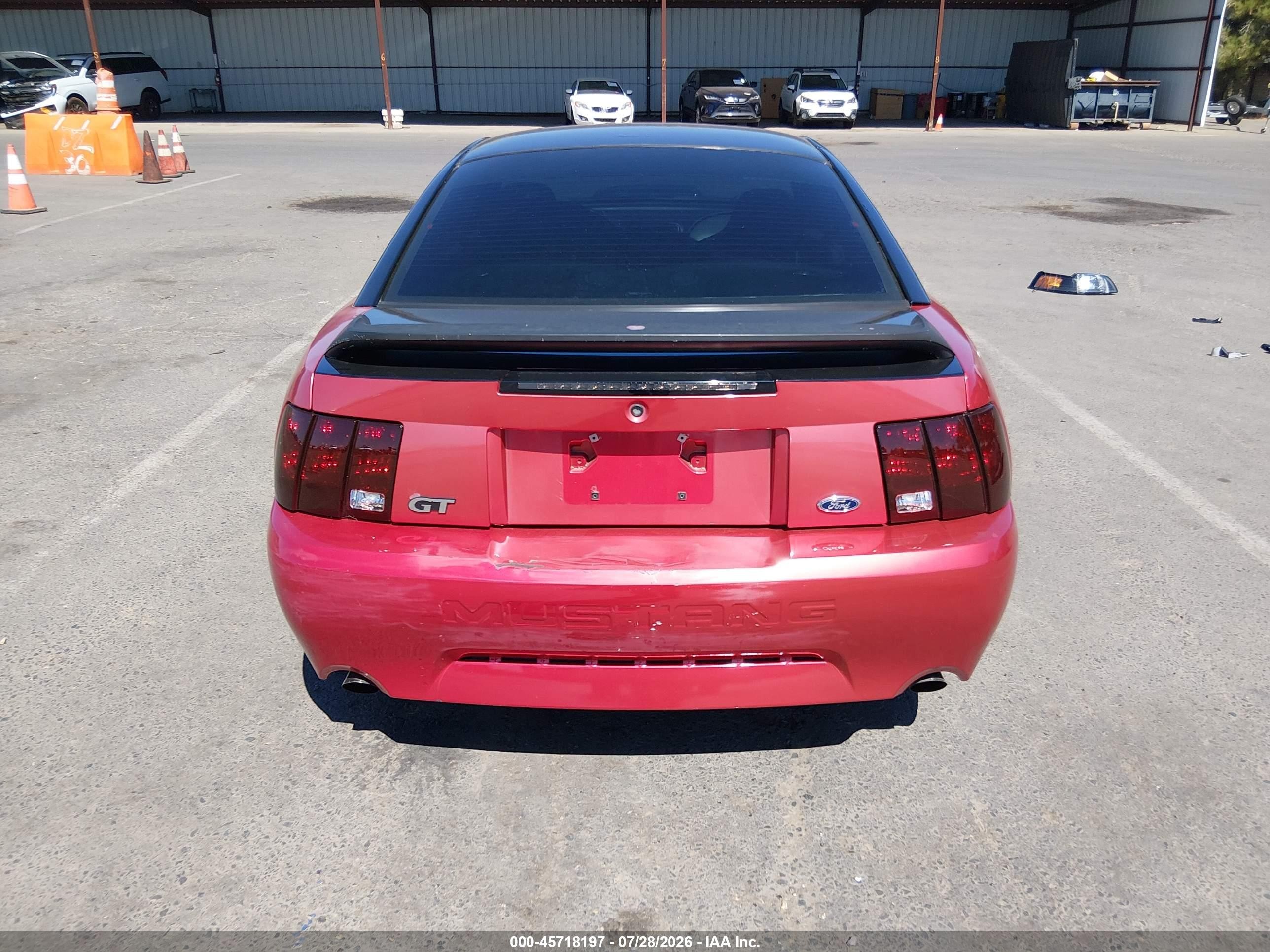 2000 Ford Mustang Gt Red vin: 1FAFP42X3YF278638