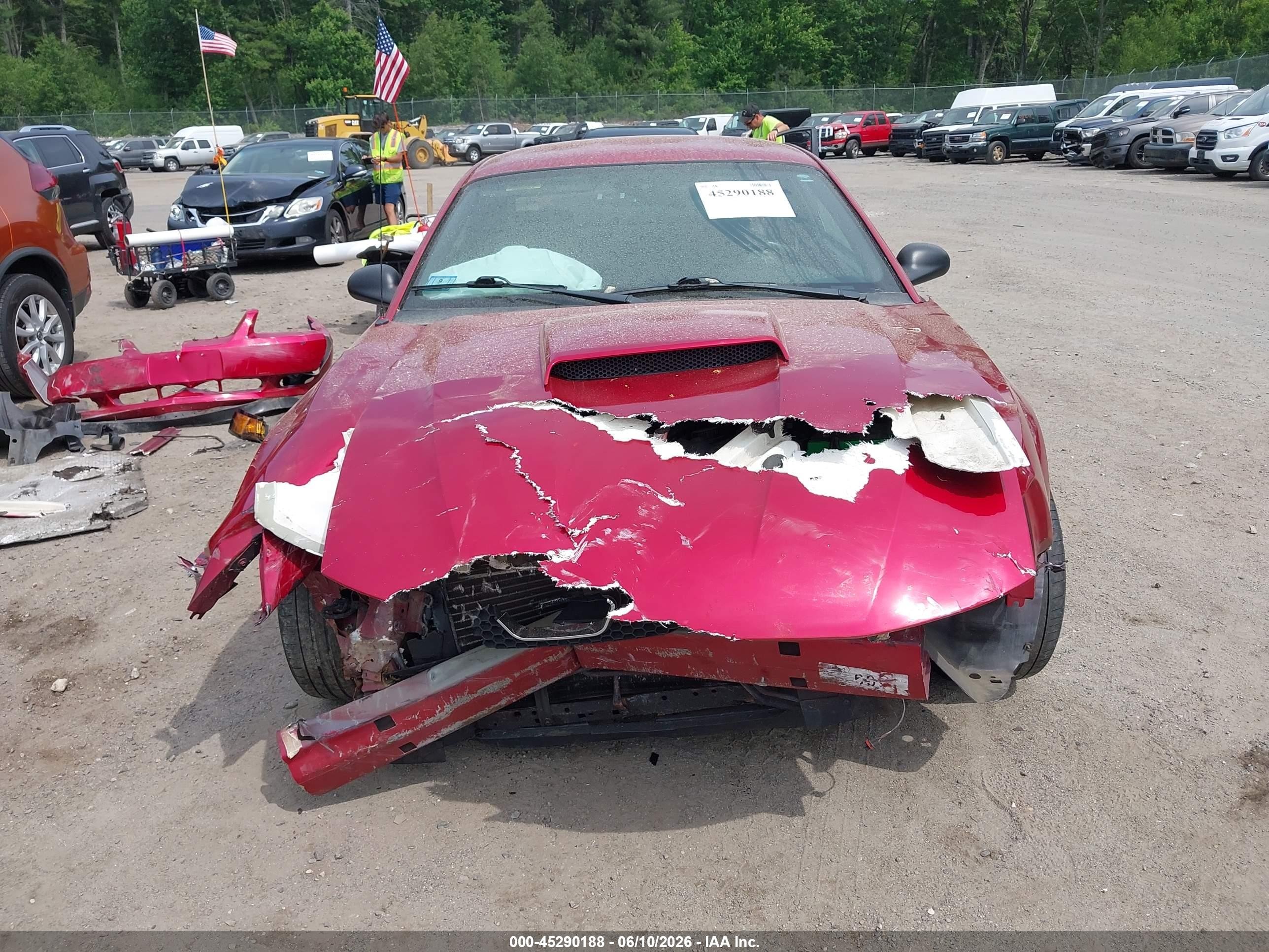 2001 Ford Mustang Gt Red vin: 1FAFP42X41F154058