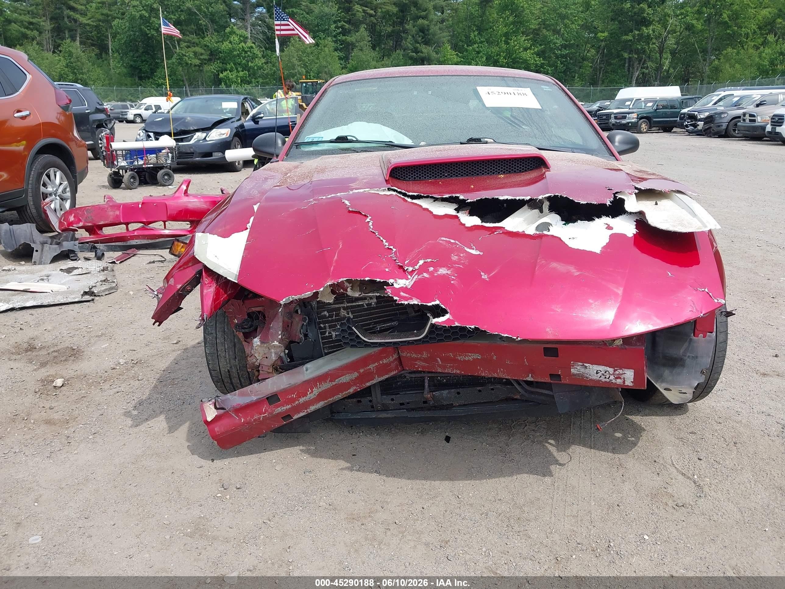 2001 Ford Mustang Gt Red vin: 1FAFP42X41F154058