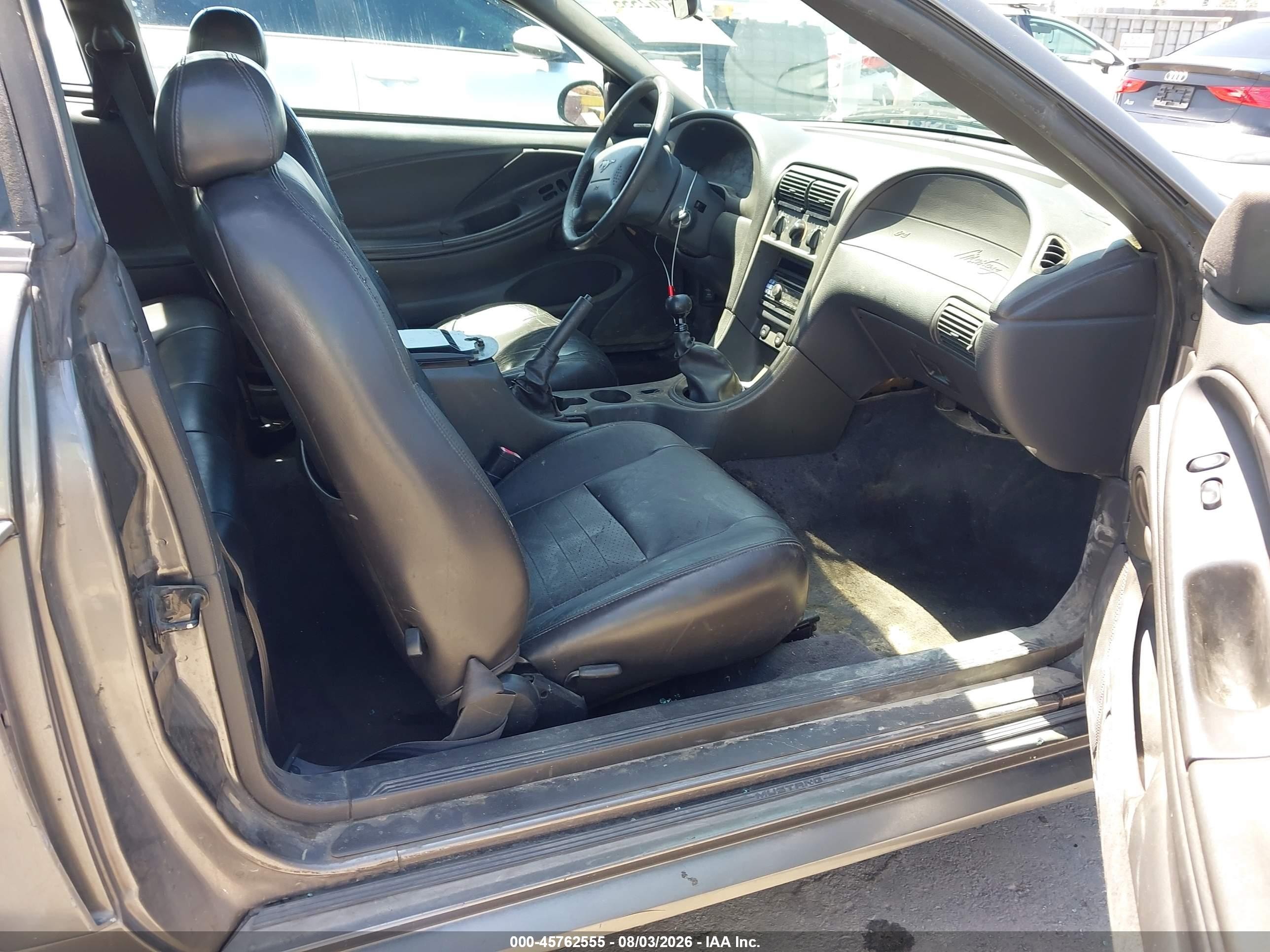 2003 Ford Mustang Gt Gray vin: 1FAFP42X43F335227