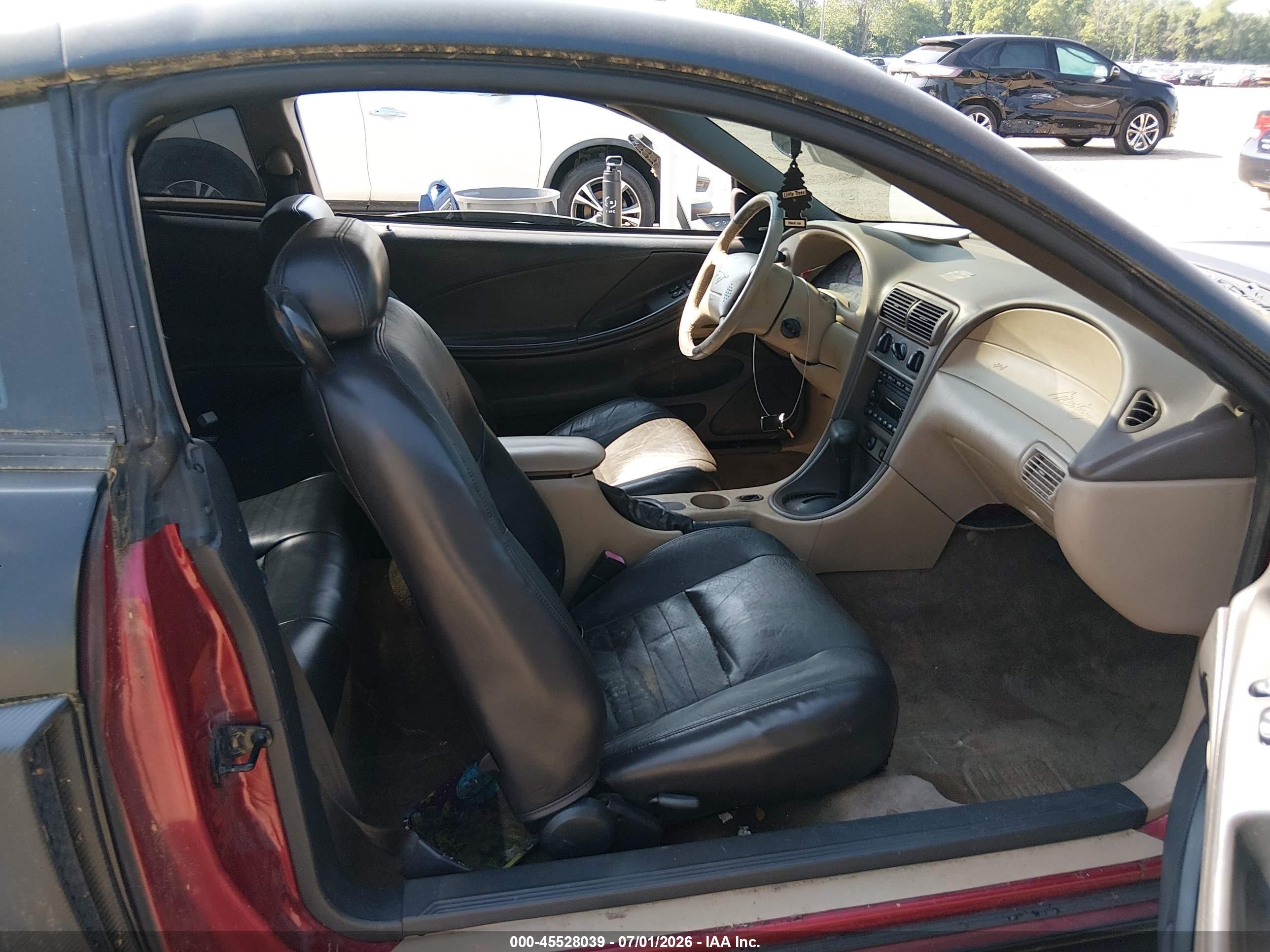 2003 Ford Mustang Gt Black vin: 1FAFP42X43F341836
