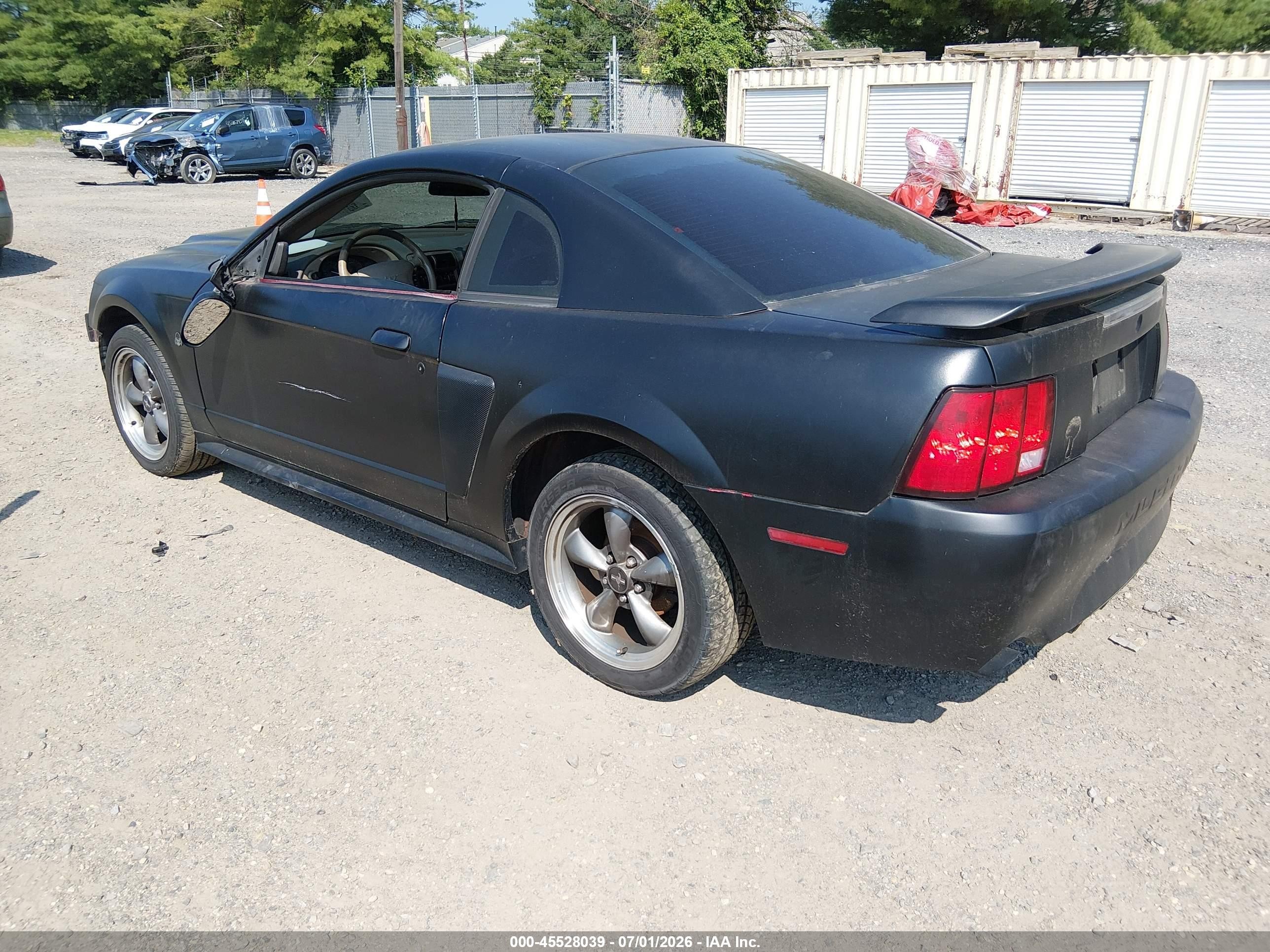2003 Ford Mustang Gt Black vin: 1FAFP42X43F341836