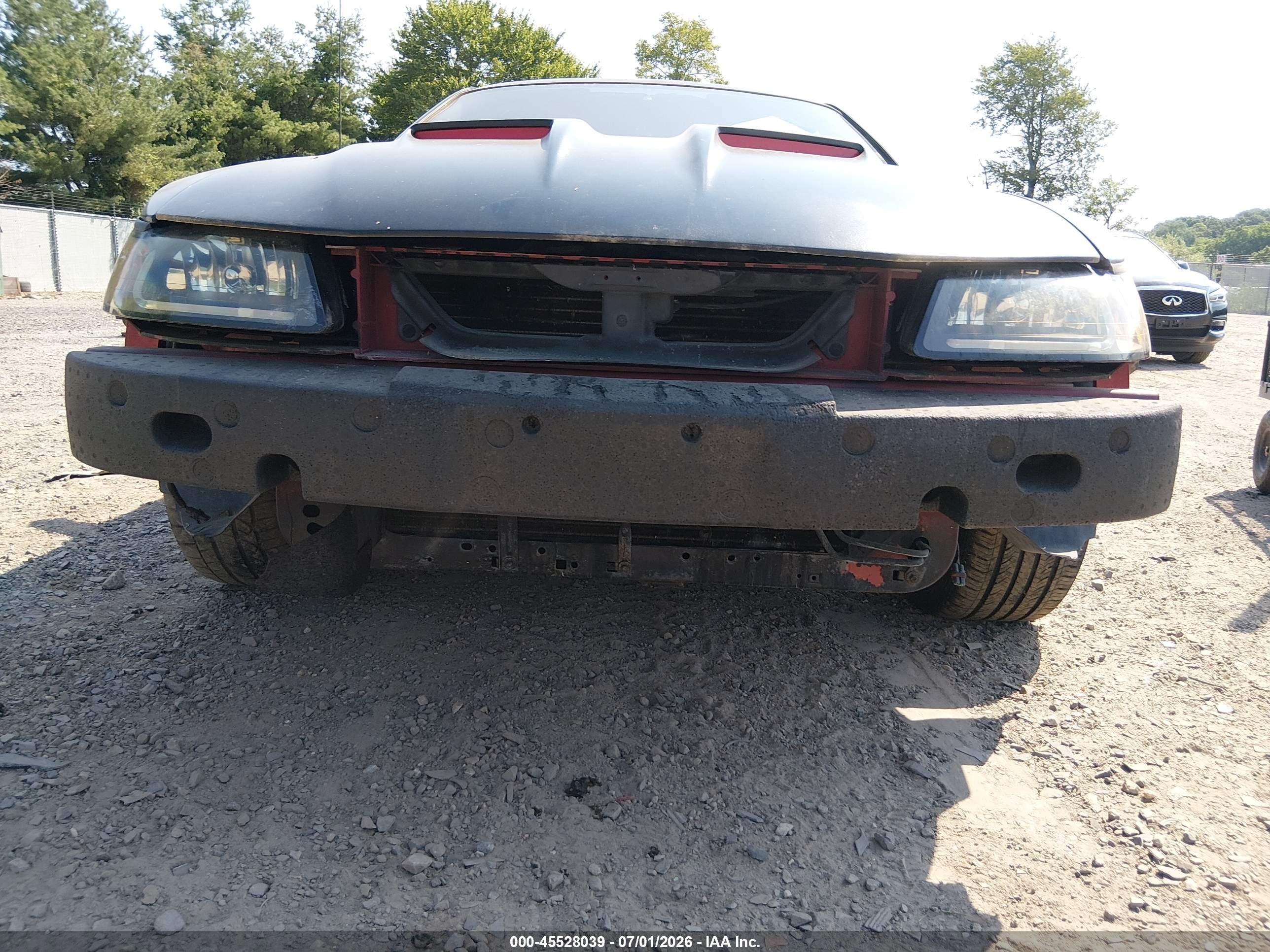 2003 Ford Mustang Gt Black vin: 1FAFP42X43F341836