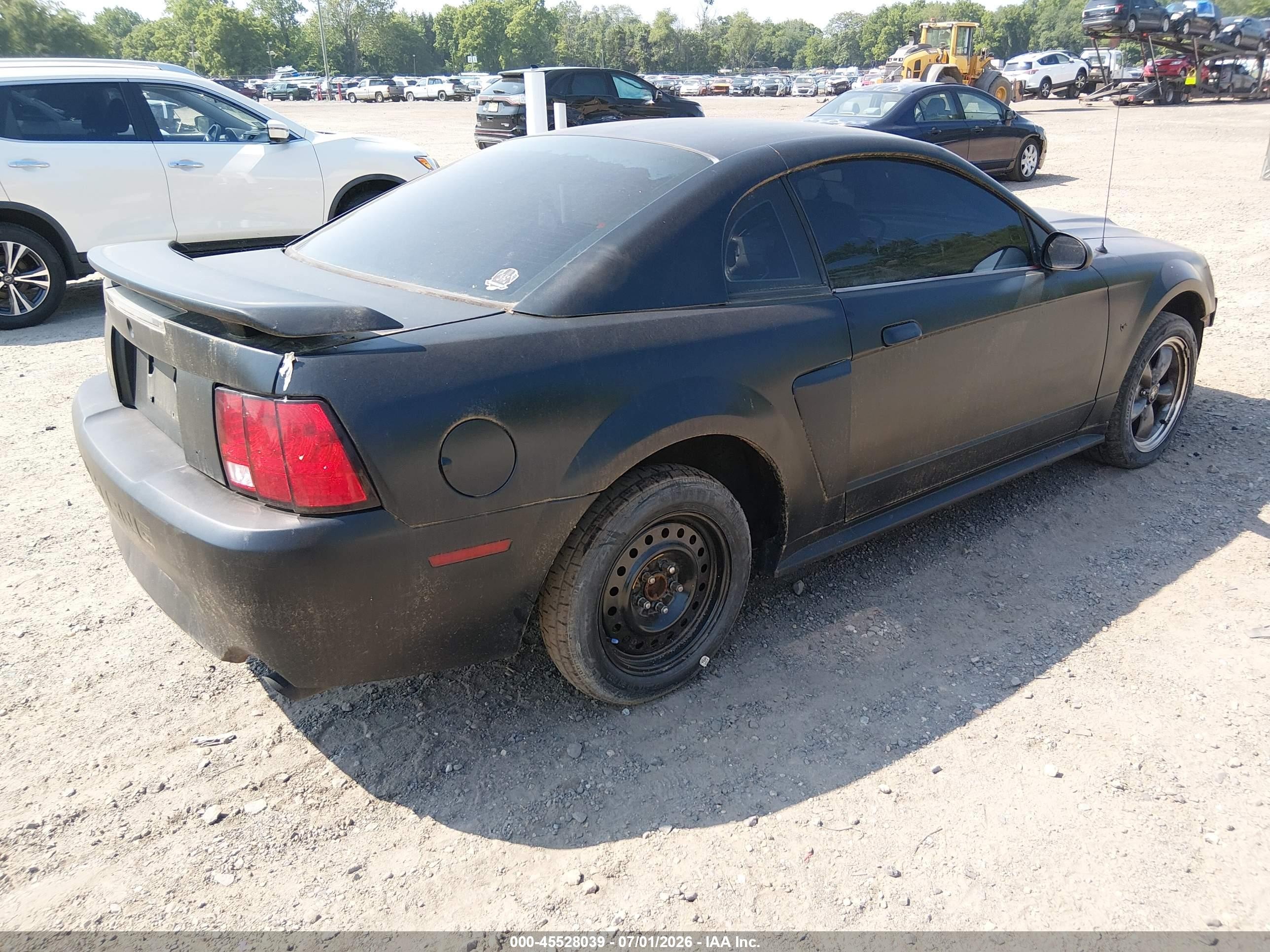 2003 Ford Mustang Gt Black vin: 1FAFP42X43F341836