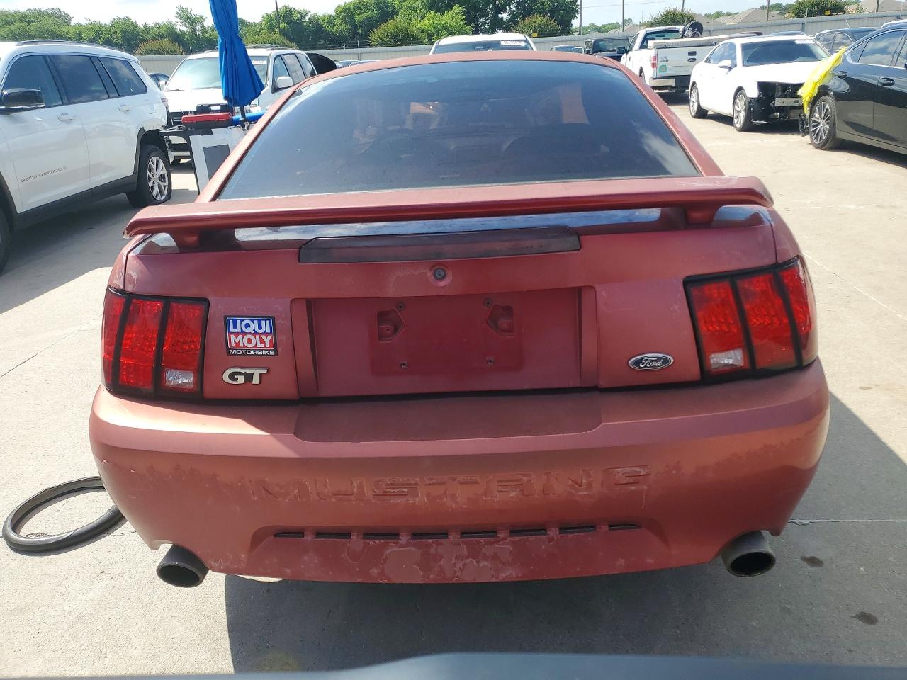 2003 Ford Mustang Gt Red vin: 1FAFP42X43F409777