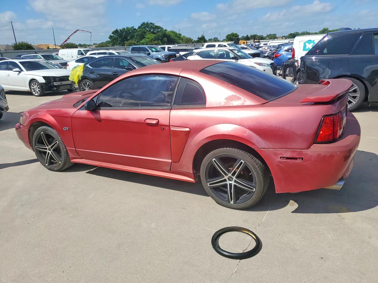 2003 Ford Mustang Gt Red vin: 1FAFP42X43F409777