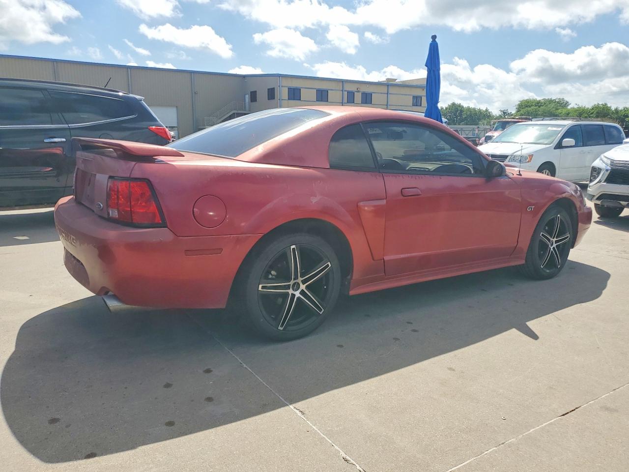 2003 Ford Mustang Gt Red vin: 1FAFP42X43F409777