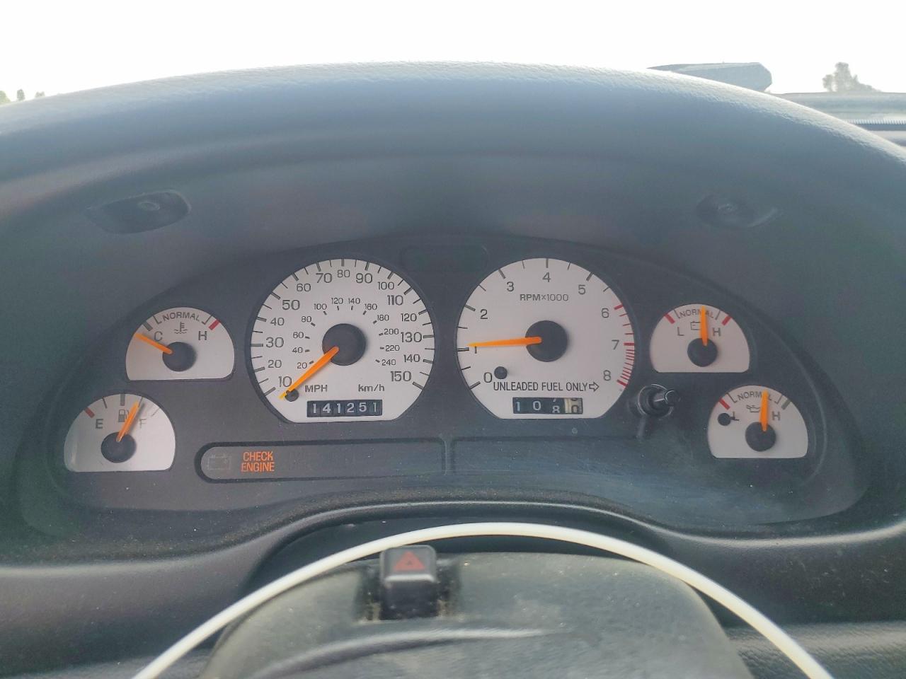 1998 Ford Mustang Gt Yellow vin: 1FAFP42X4WF201029