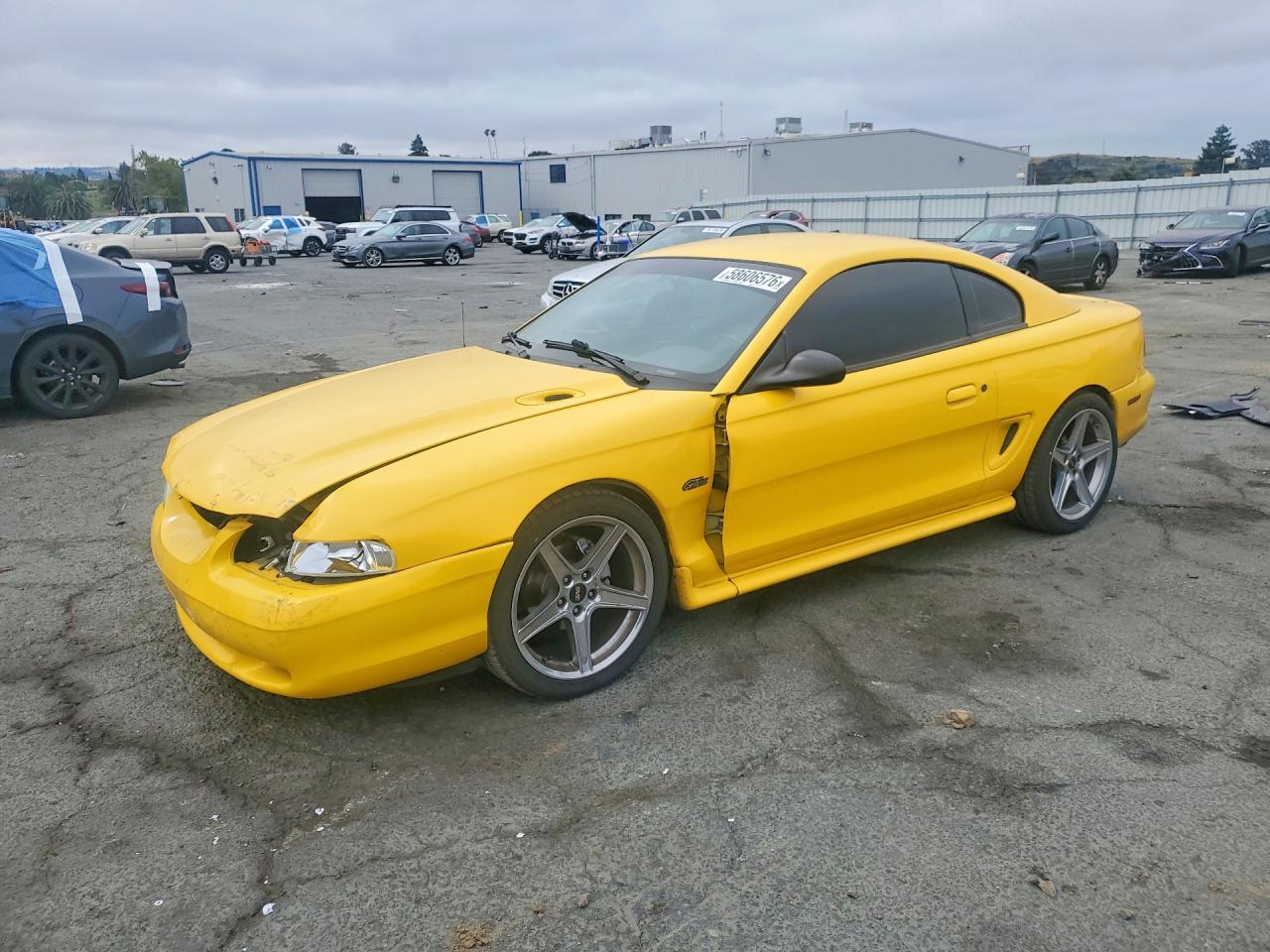 1998 Ford Mustang Gt Yellow vin: 1FAFP42X4WF201029