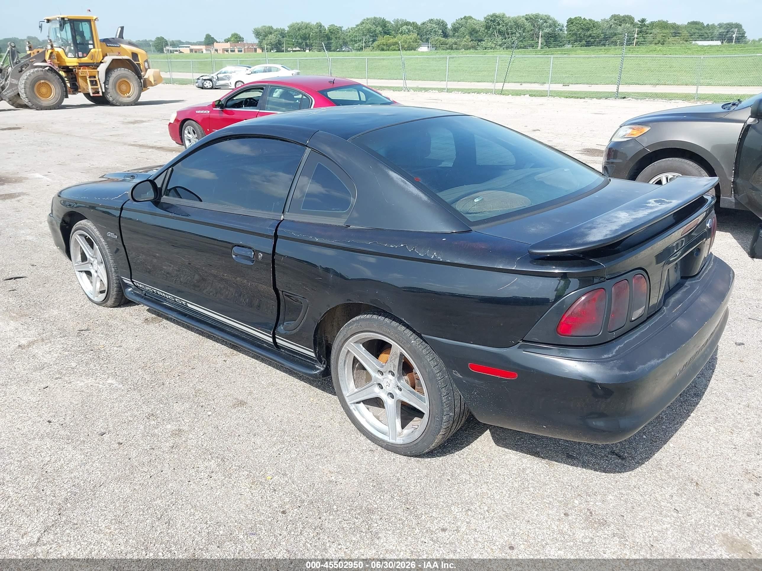 1998 Ford Mustang Gt Черный vin: 1FAFP42X4WF221037