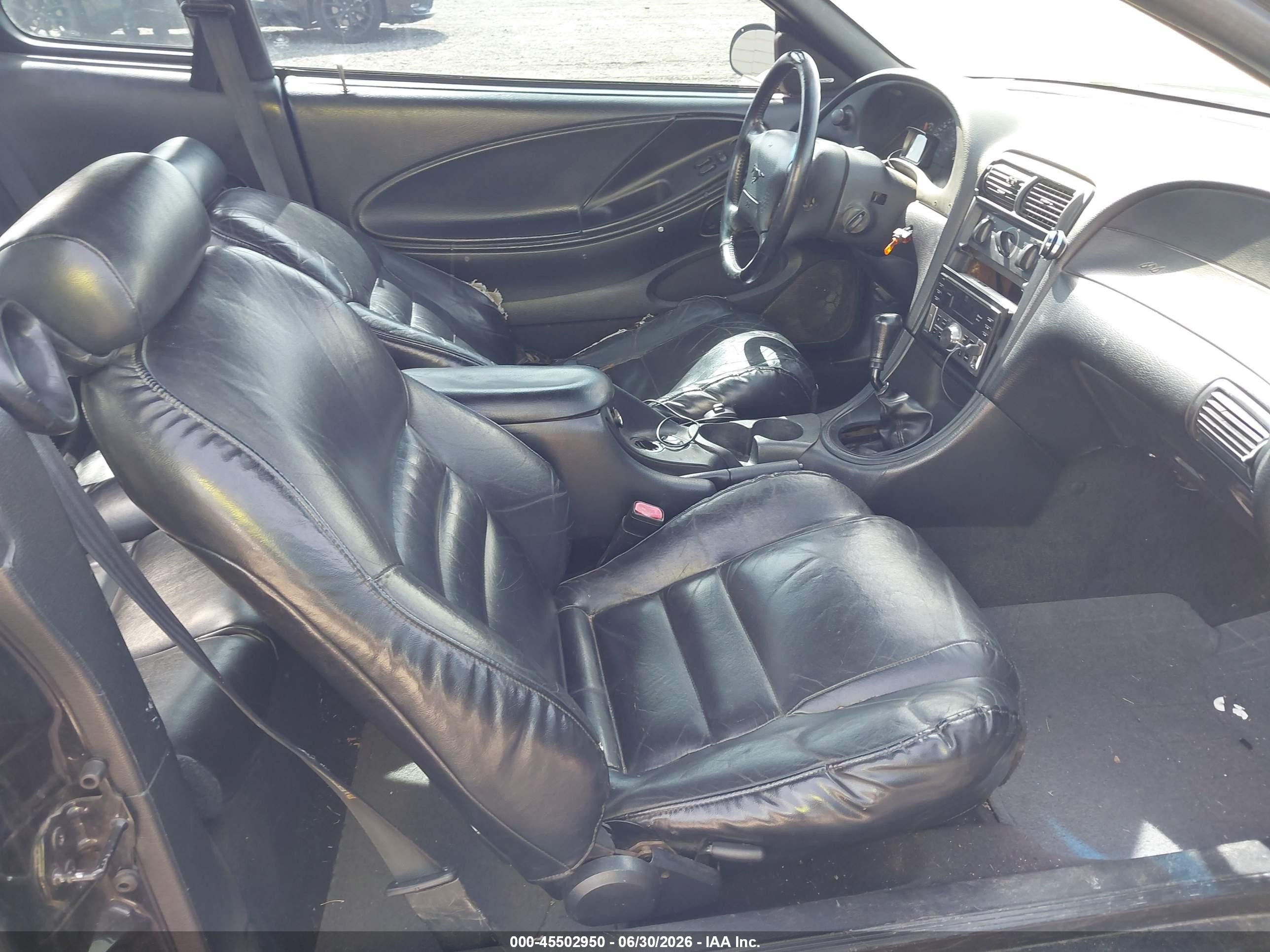 1998 Ford Mustang Gt Черный vin: 1FAFP42X4WF221037