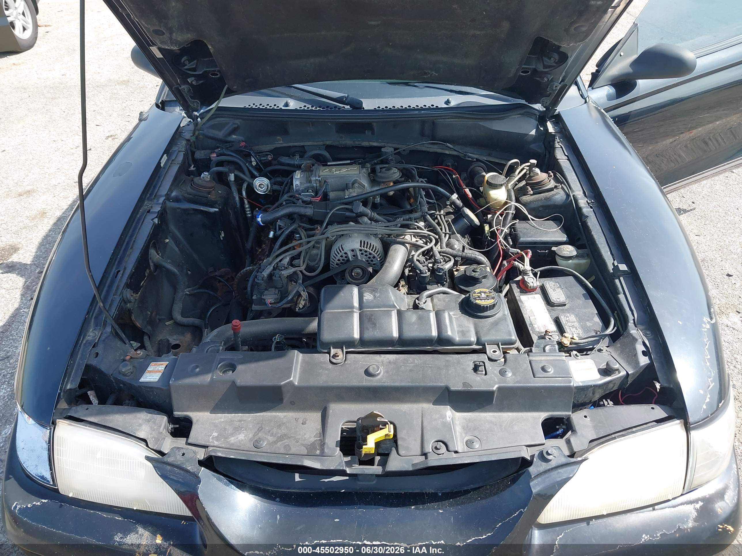 1998 Ford Mustang Gt Черный vin: 1FAFP42X4WF221037