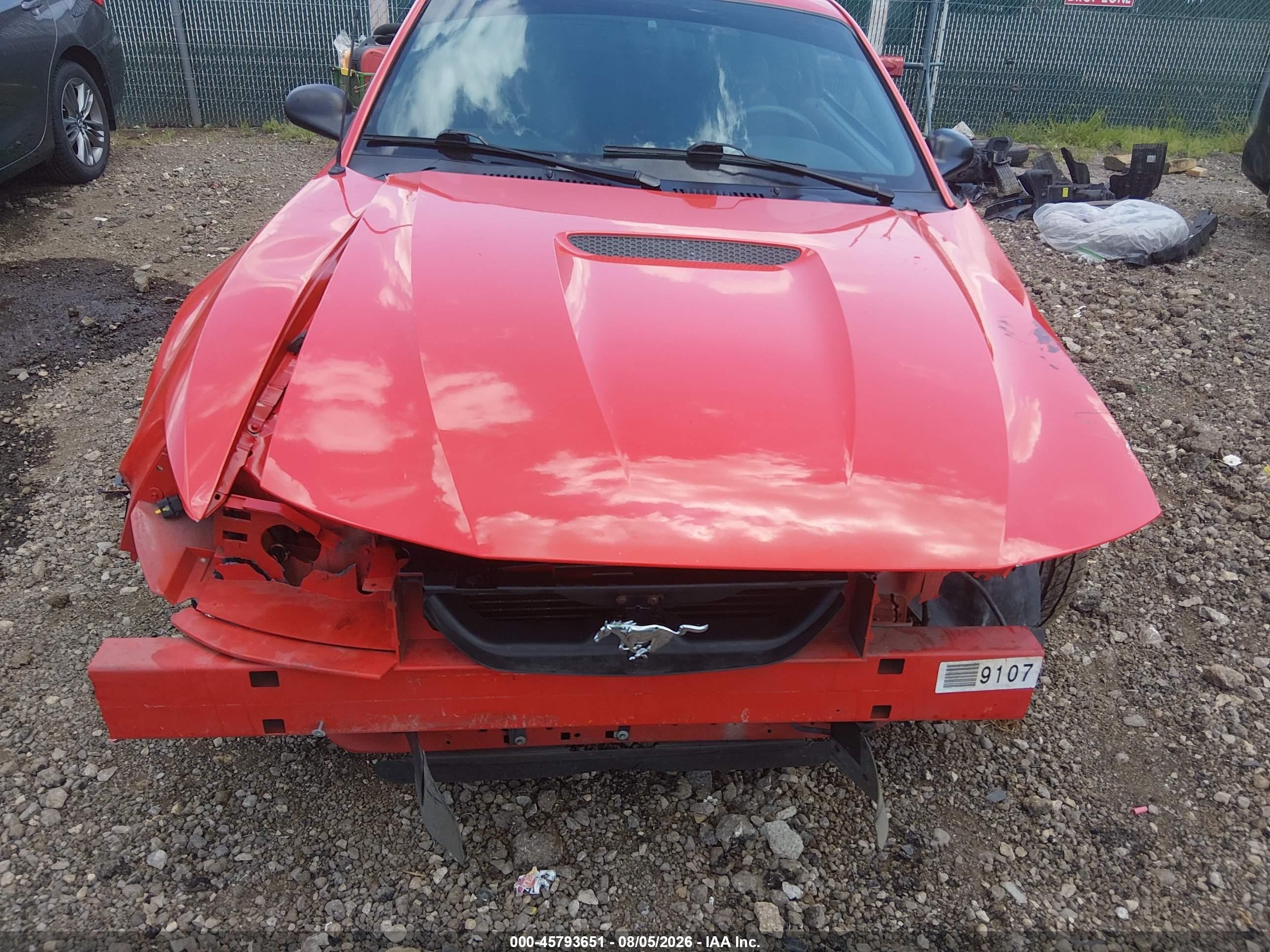 2000 Ford Mustang Gt Red vin: 1FAFP42X4YF164860