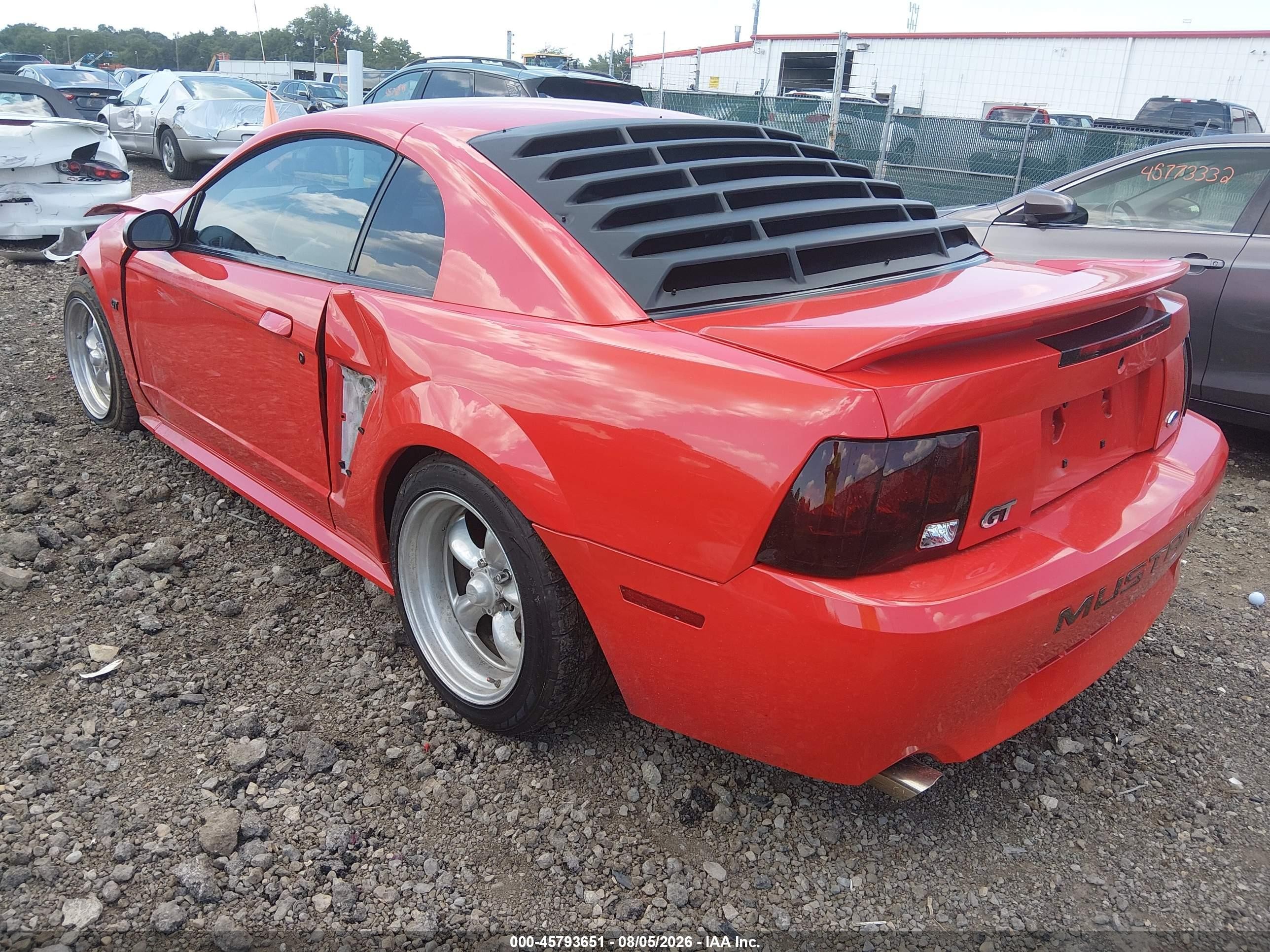 2000 Ford Mustang Gt Red vin: 1FAFP42X4YF164860