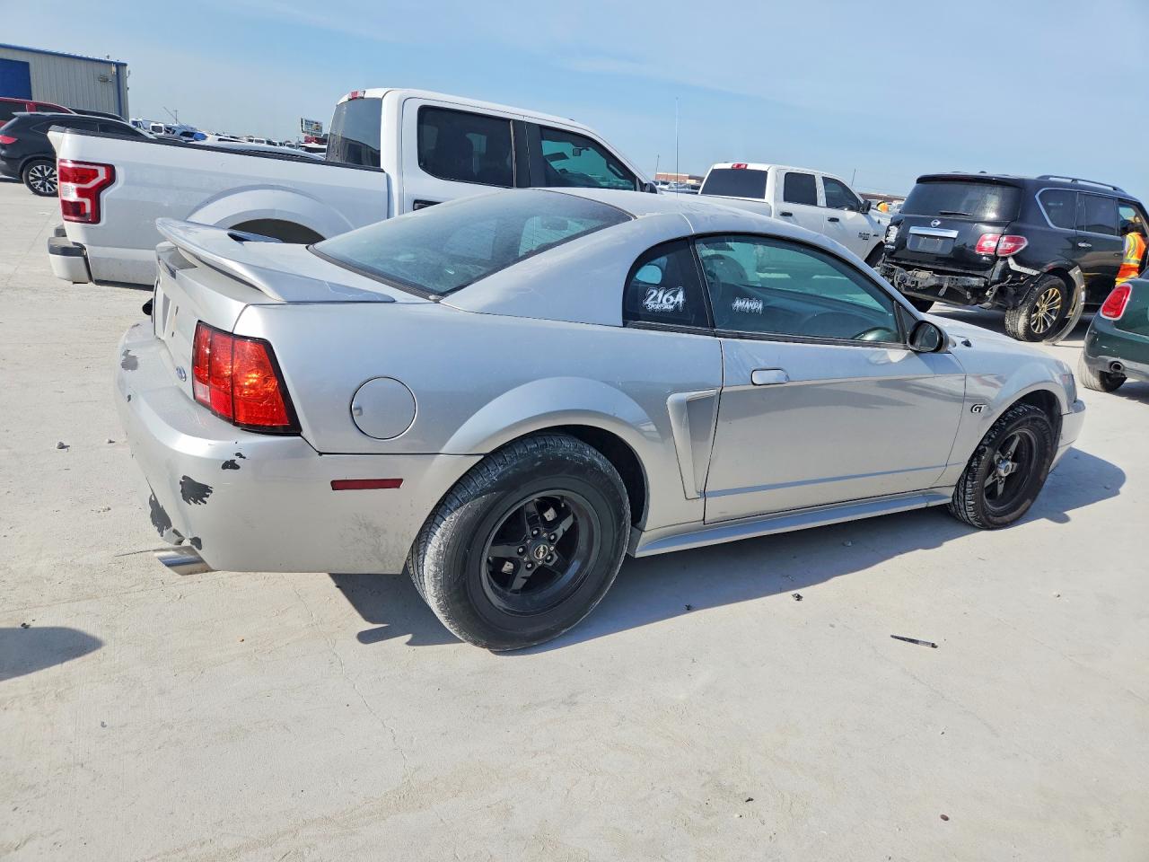 2000 Ford Mustang Gt Silver vin: 1FAFP42X4YF181366