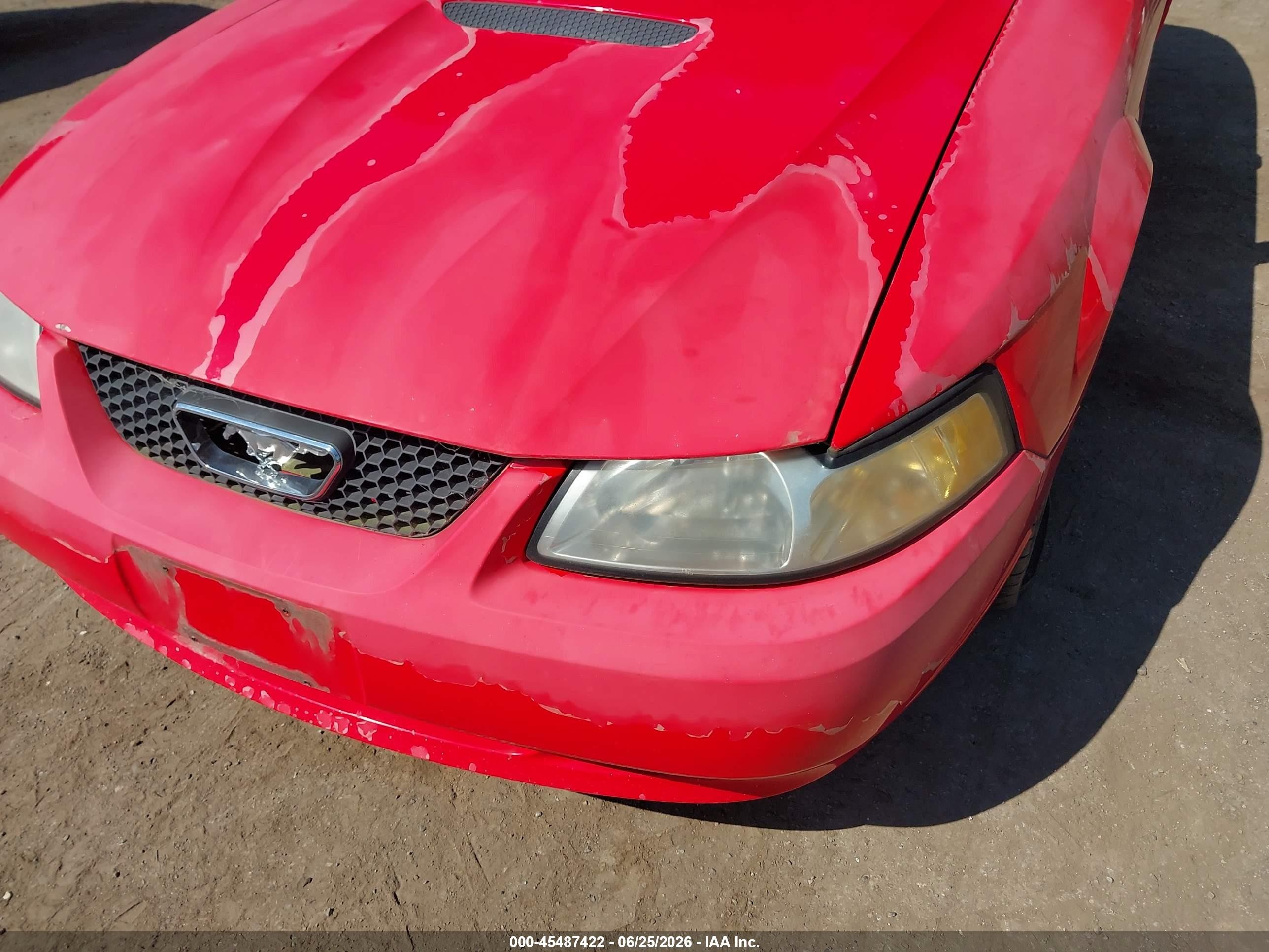 2000 Ford Mustang Gt Red vin: 1FAFP42X4YF298350