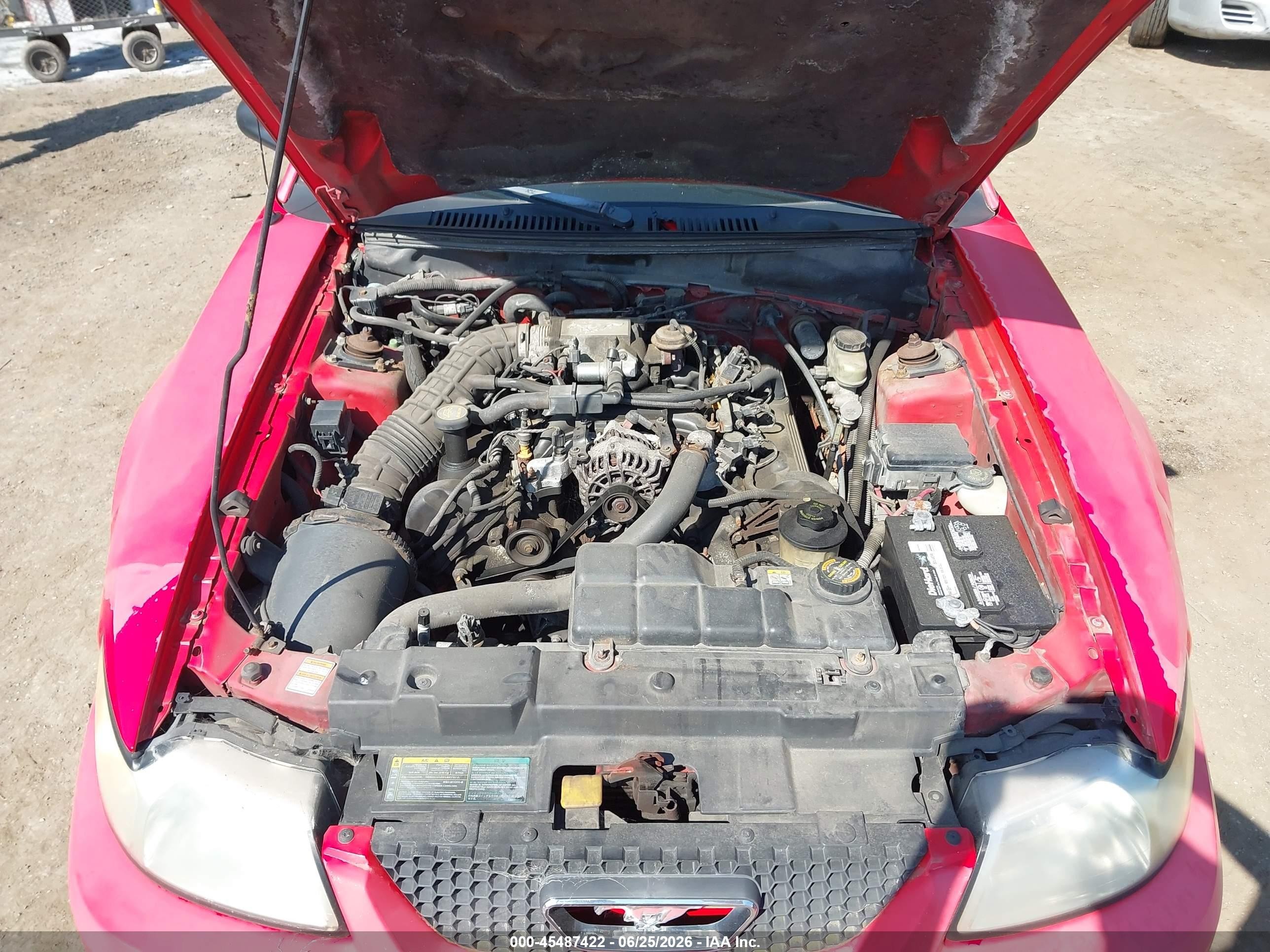 2000 Ford Mustang Gt Red vin: 1FAFP42X4YF298350