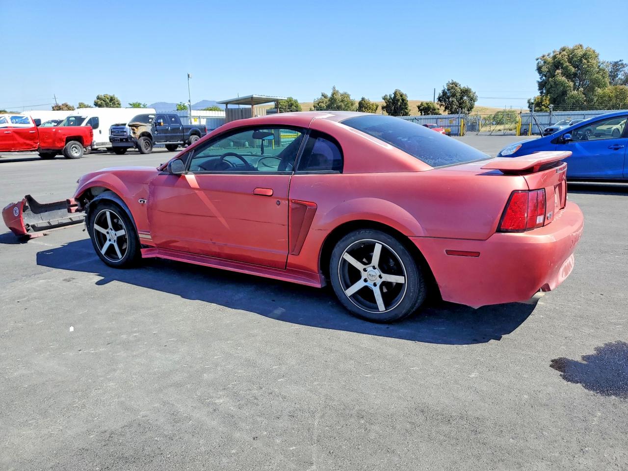 2001 Ford Mustang Gt Red vin: 1FAFP42X51F146308