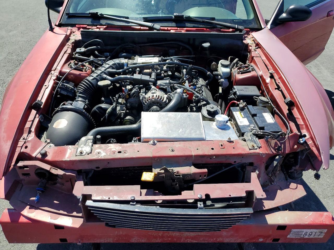 2001 Ford Mustang Gt Red vin: 1FAFP42X51F146308