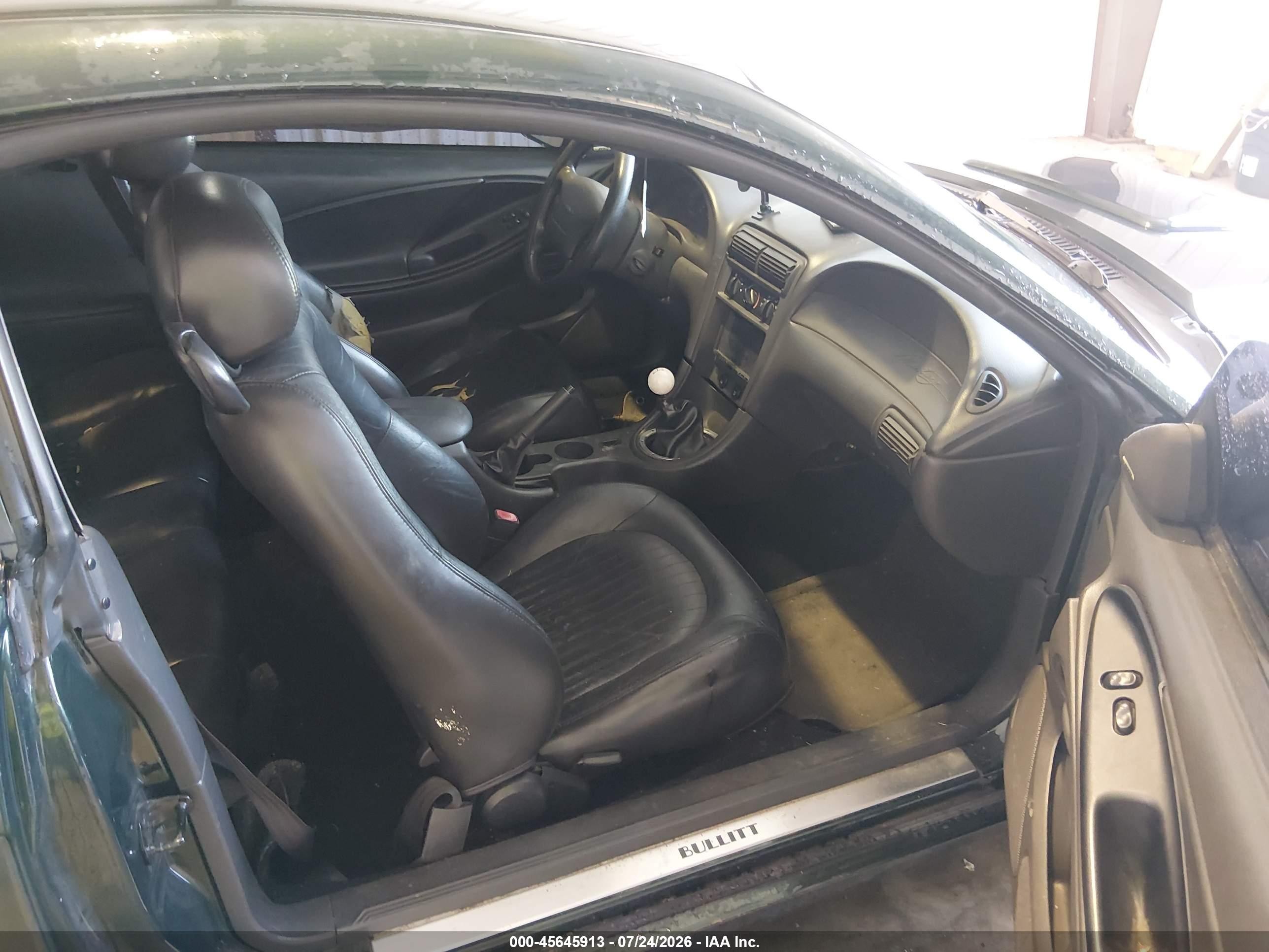 2001 Ford Mustang Gt Green vin: 1FAFP42X51F264164