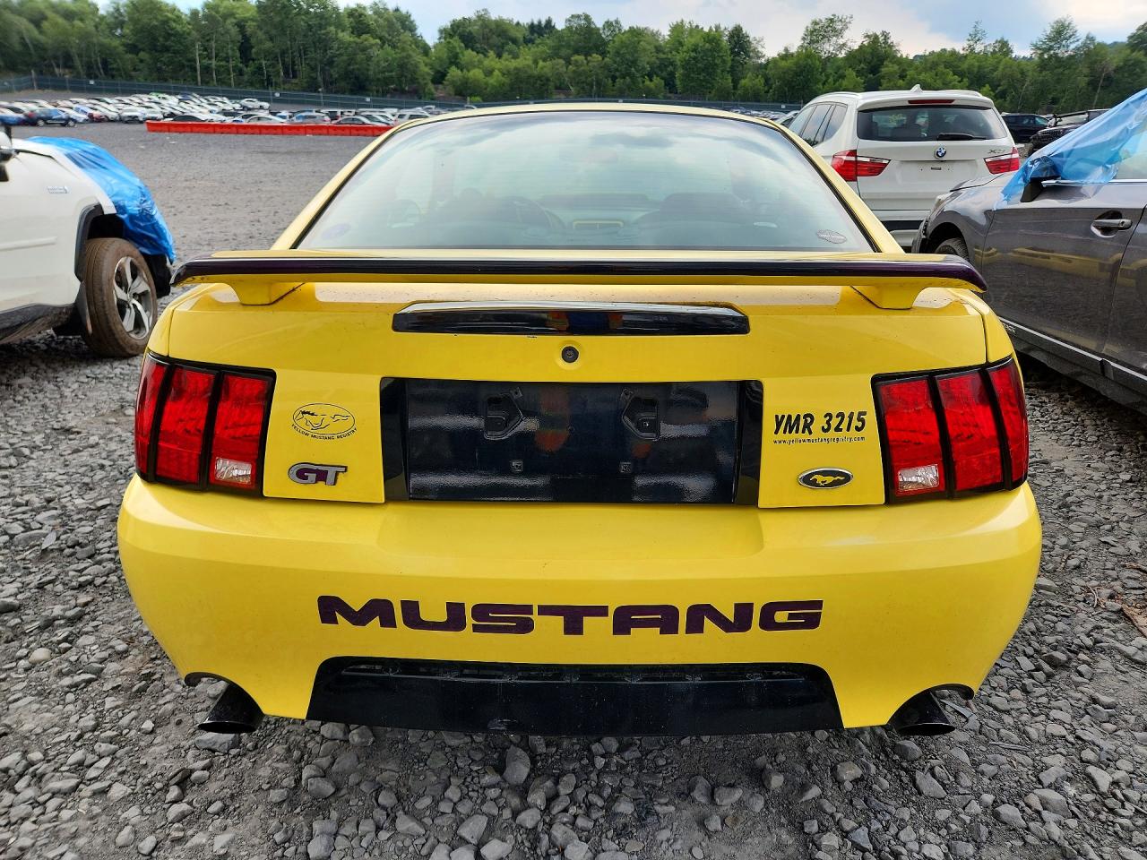 2002 Ford Mustang Gt Yellow vin: 1FAFP42X52F100852